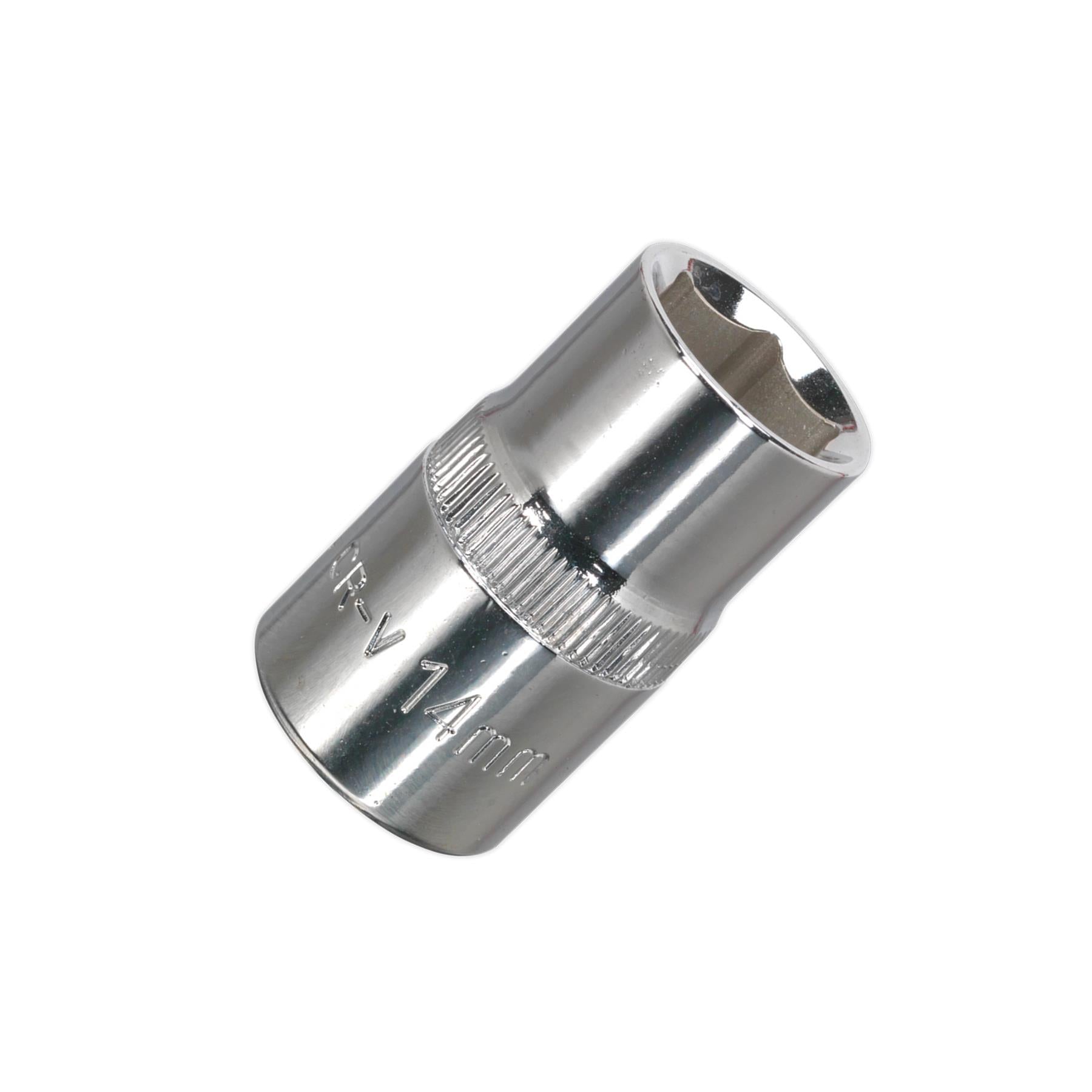 Sealey WallDrive Socket 14mm 1/2"Sq Drive Fully Polished