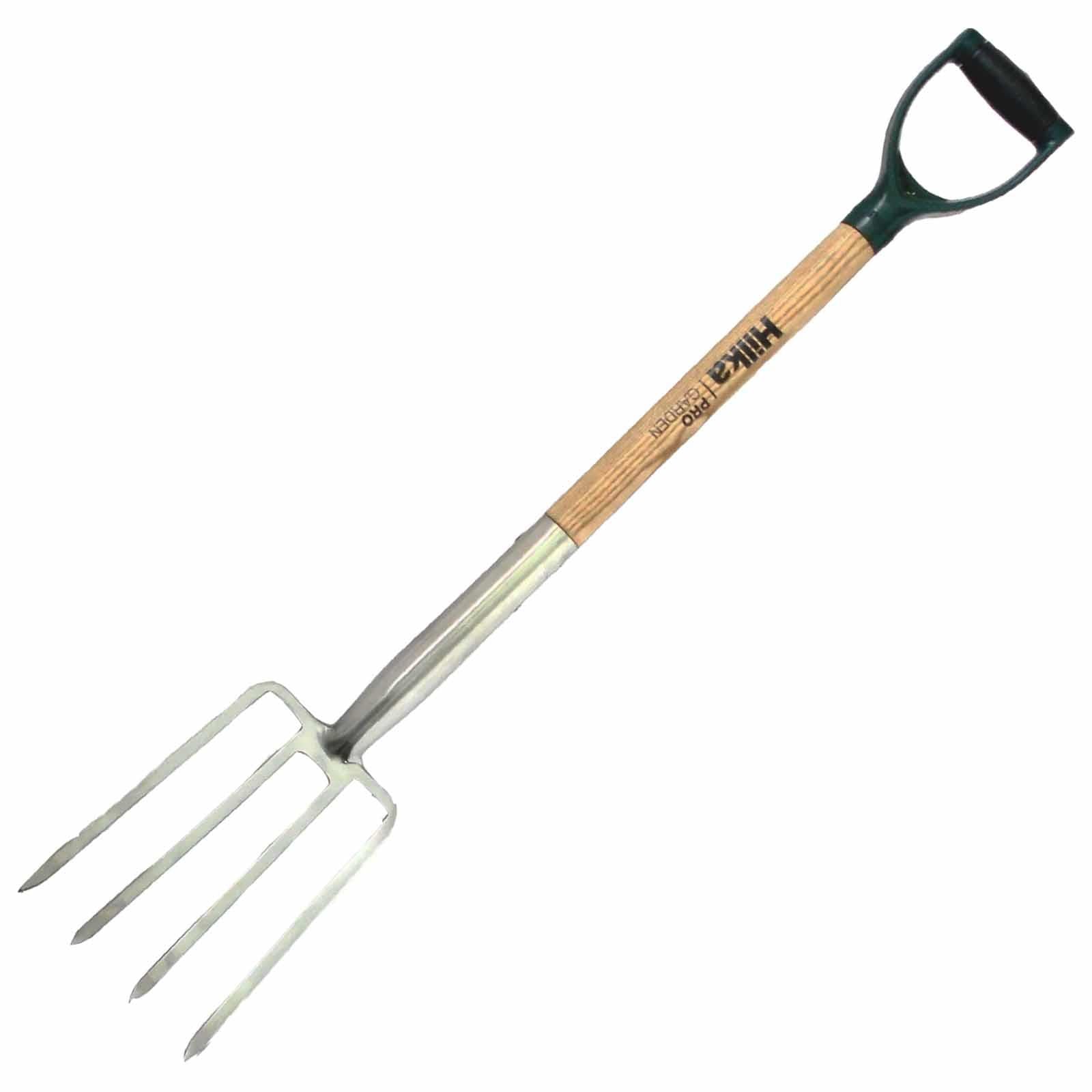 Stainless Steel Ergonomic Soft Grip Handle And Hardwood Shaft Border Fork