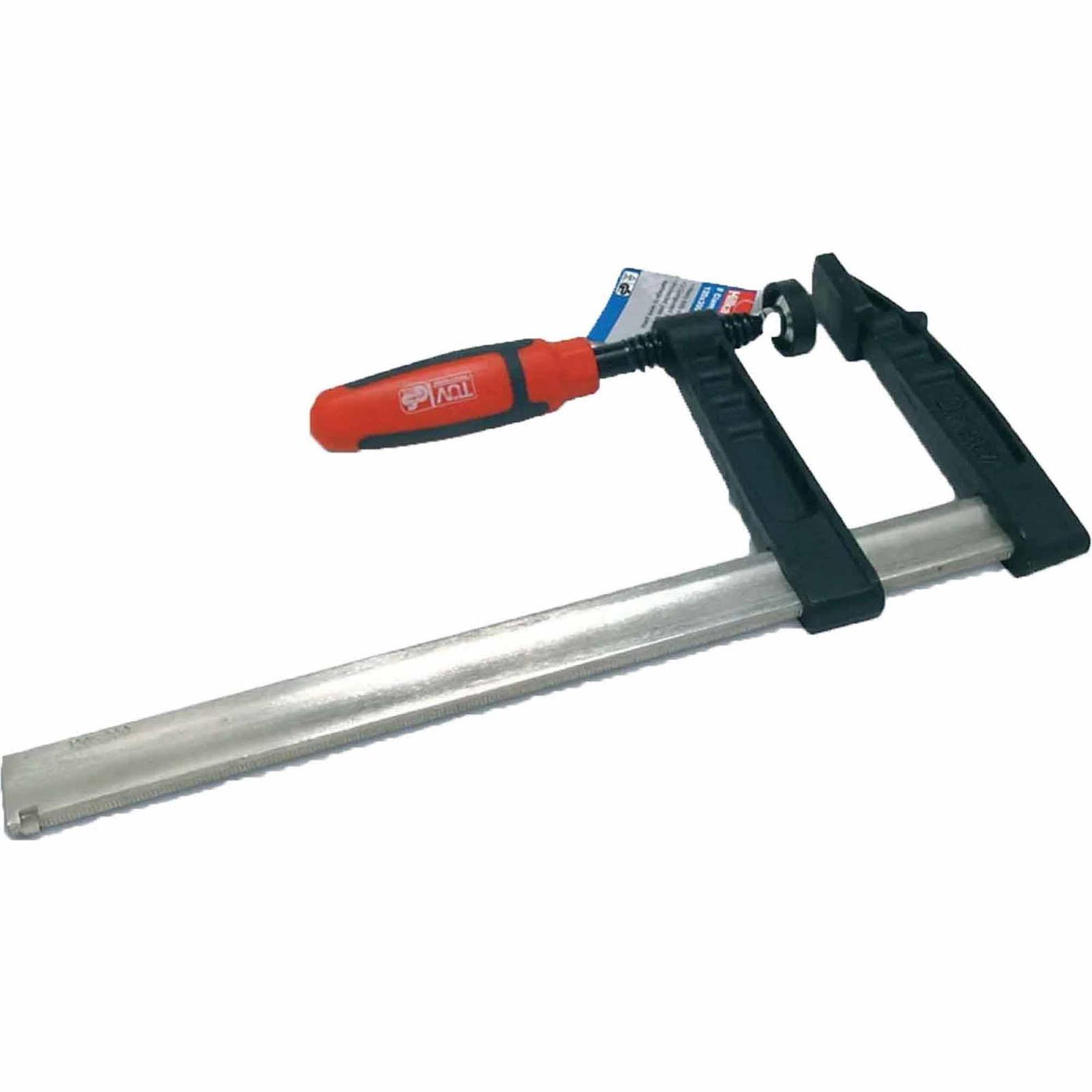 F clamp with soft grip