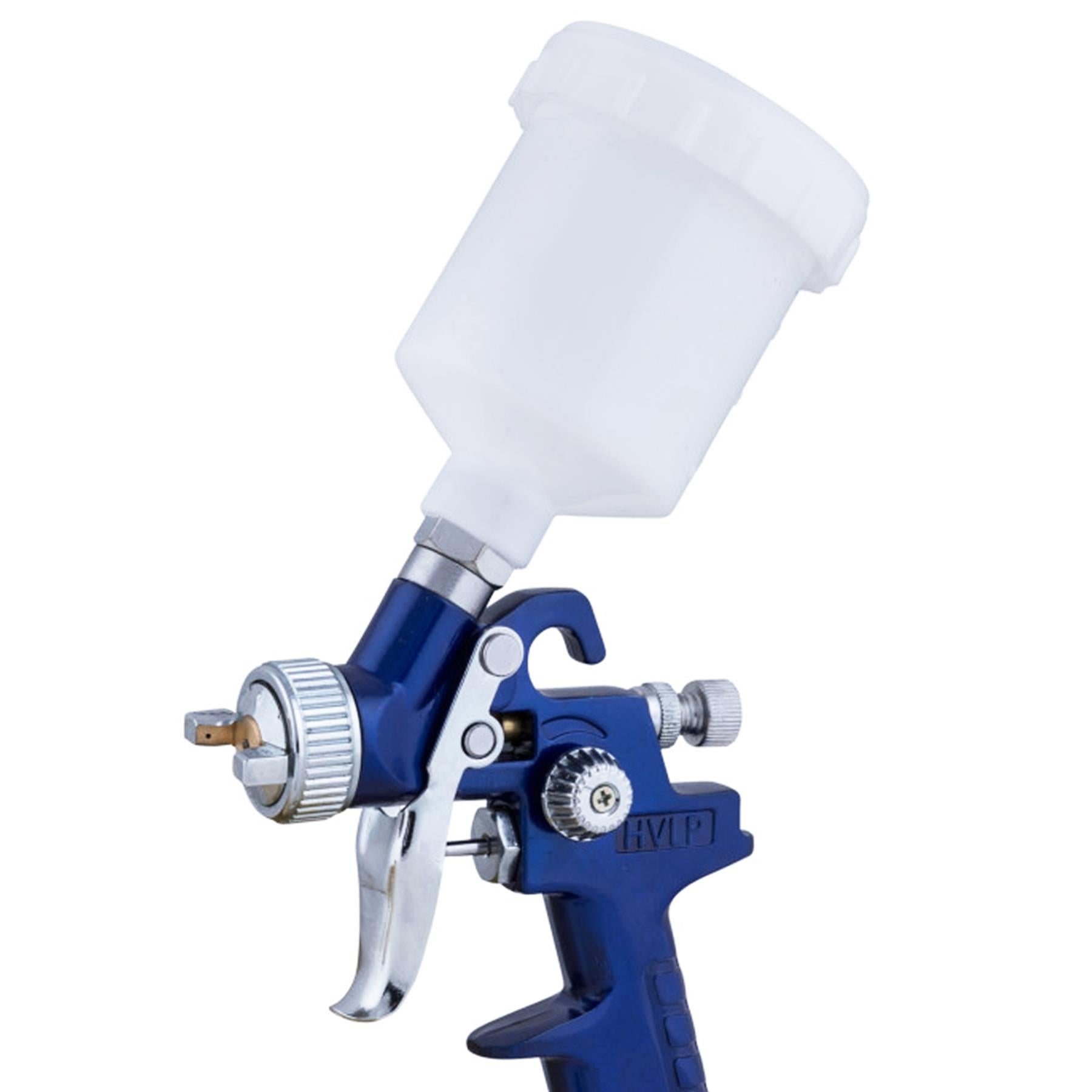 Bluespot Mini Touch Up HVLP Gravity Feed Spray Gun 125ml Cup With 0.8mm Nozzle