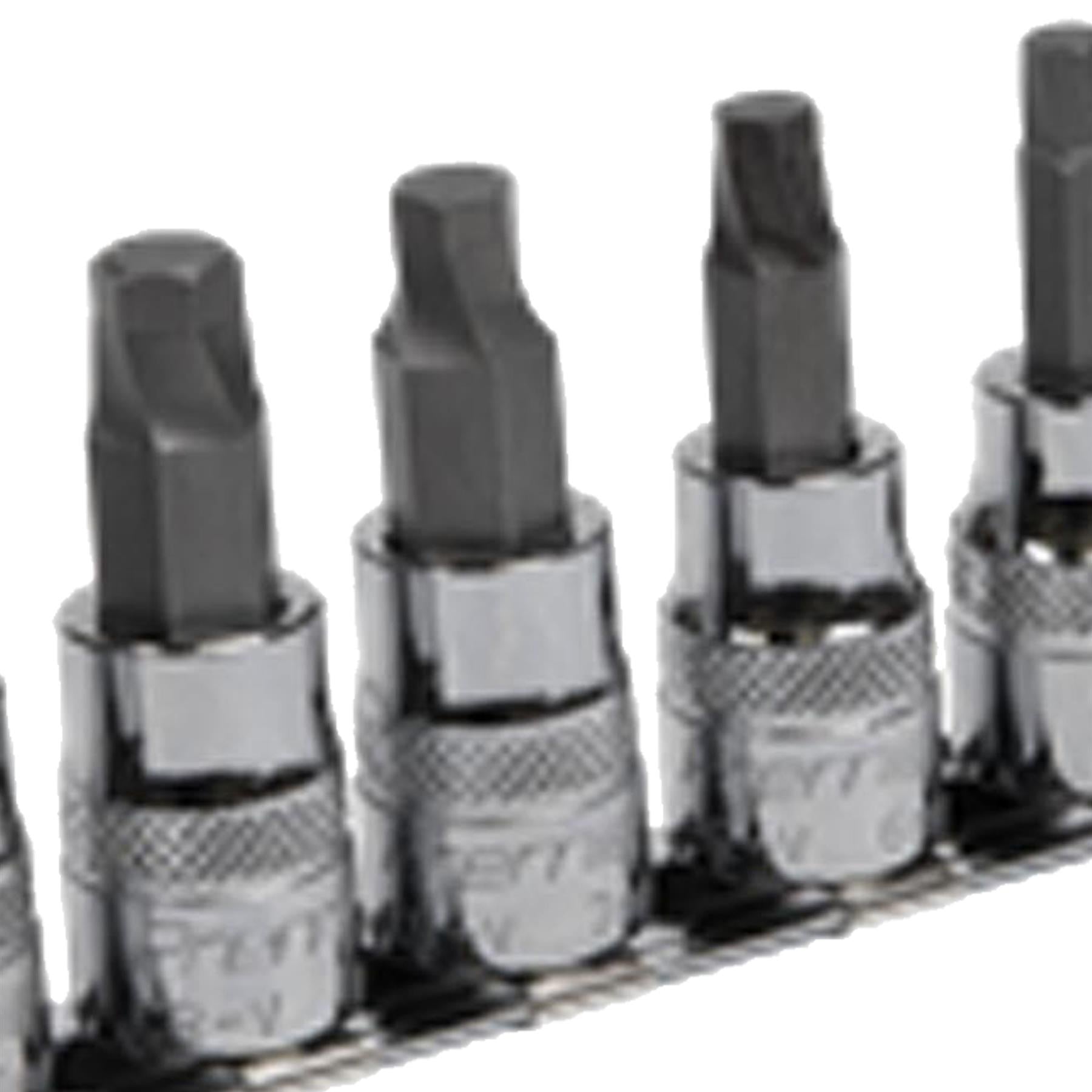 Sealey Hex Socket Bit Set Lock-On 8pc 3/8"Sq Drive Metric