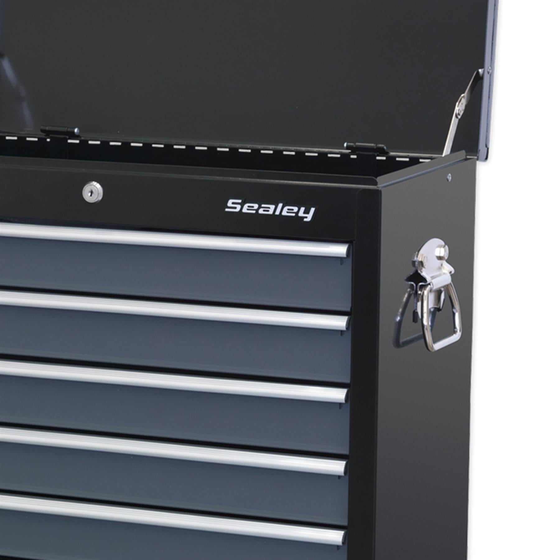 Sealey Topchest 5 Drawer with Ball Bearing Slides - Black/Grey