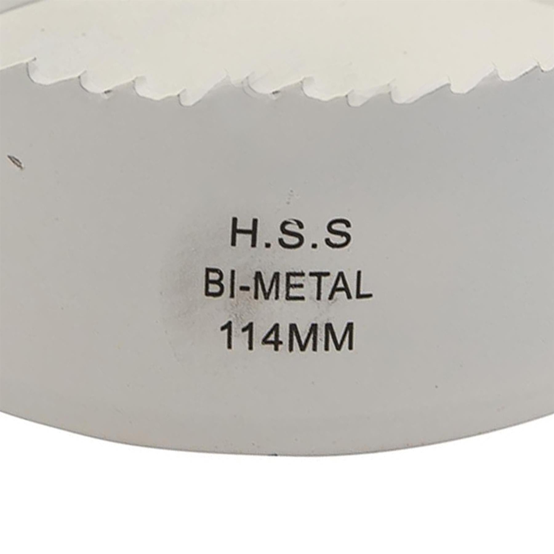 Heavy Duty Bi-Metal Holesaw 114mm Variable Pitch Steel Wood Metal Pvc Fast Clean