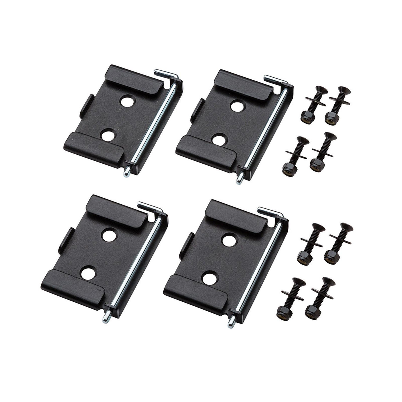 Quick-Release Workbench Caster Plates 4Pk 70x95mm(2-3/4 x 3-3/4) Cabinet Mounted