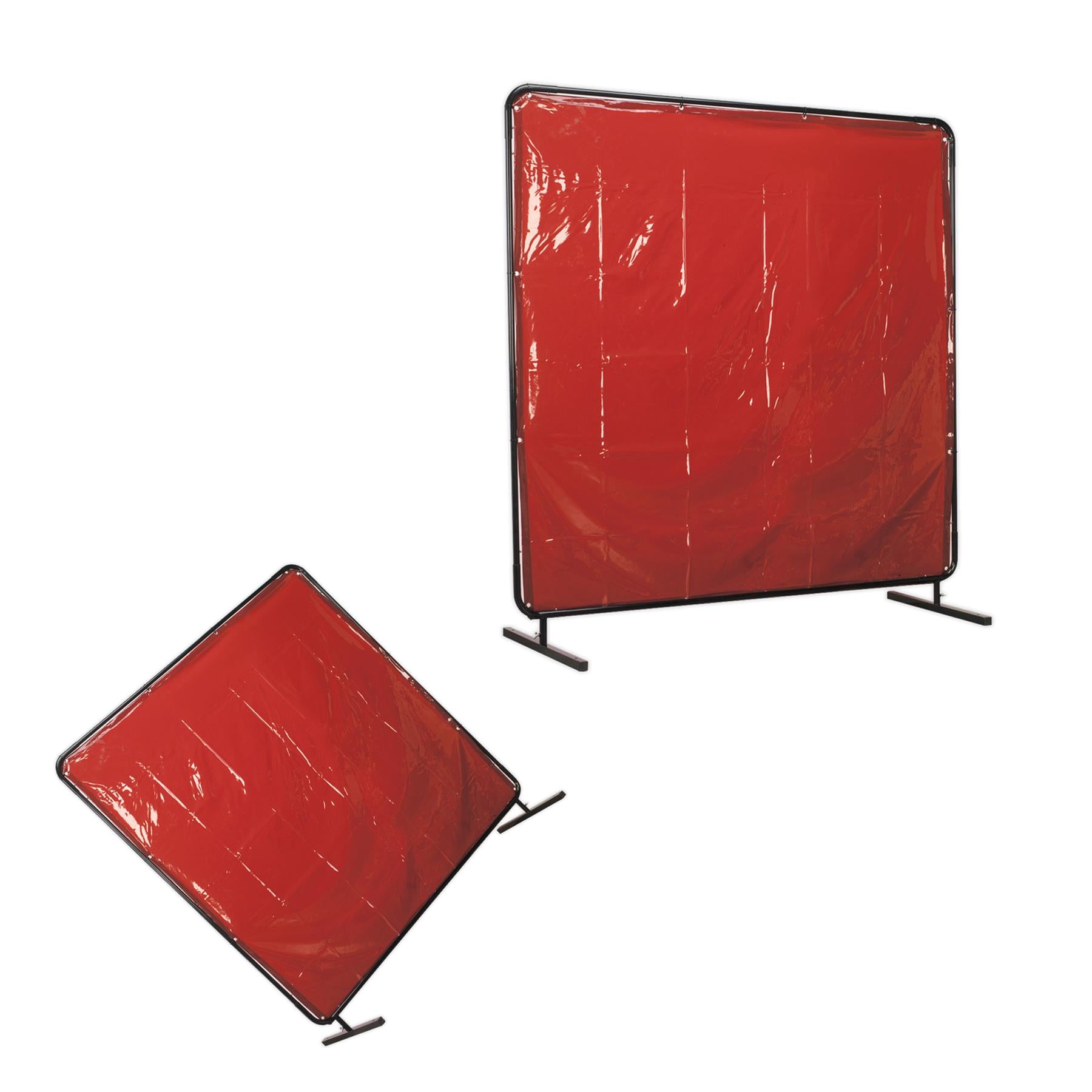 Sealey Workshop Welding Curtain to BS EN 1598 & Frame 1.8 x 1.75m