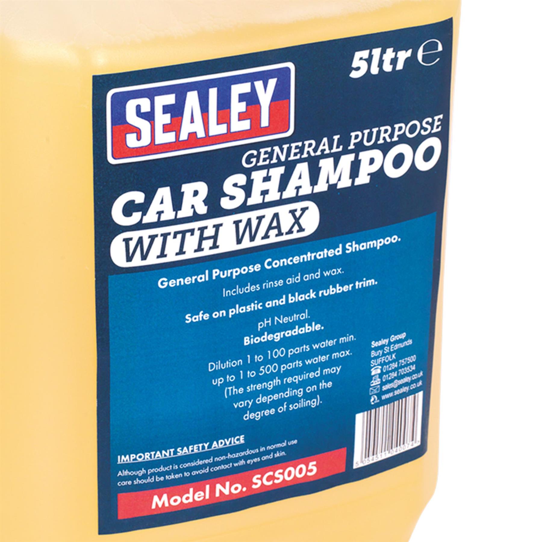 Sealey Car Shampoo with Wax 5L