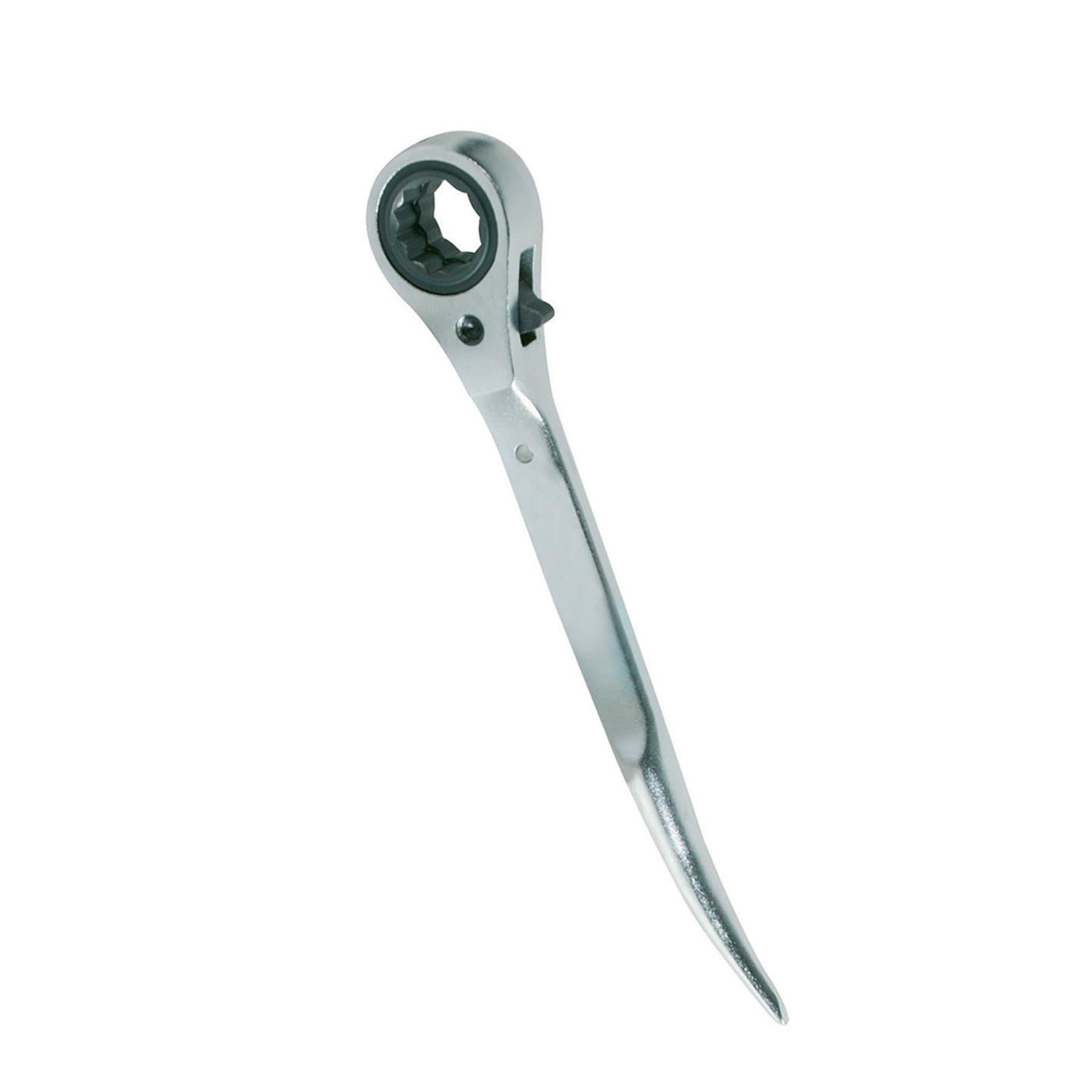 Twin Podger 17/19mm 2 Way Reversible Ratchet Action Scaffolding Bi Hex