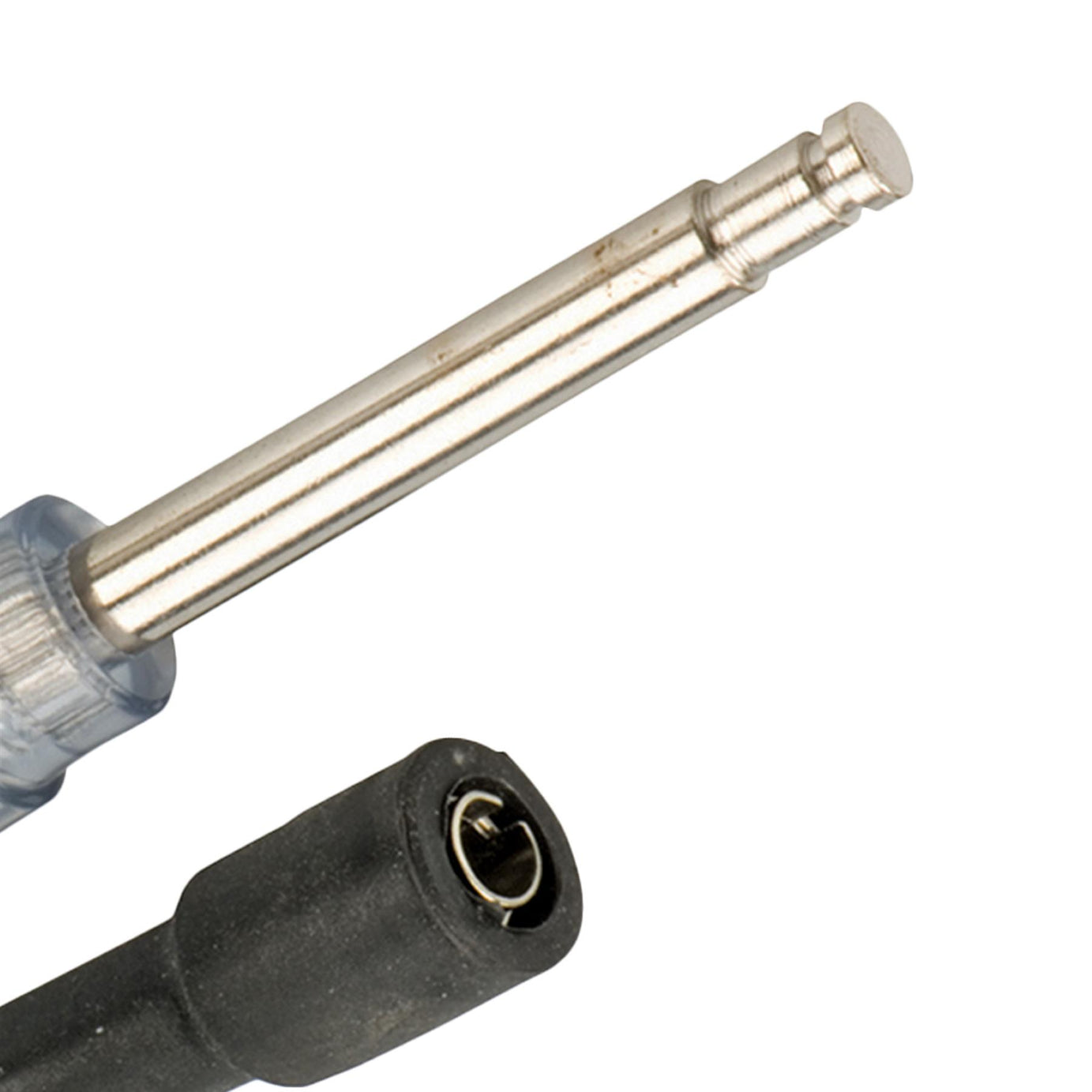 Auto Ignition Spark Plug Coil Tester In-Line Lead Van Car Bike & Cleaning Brush