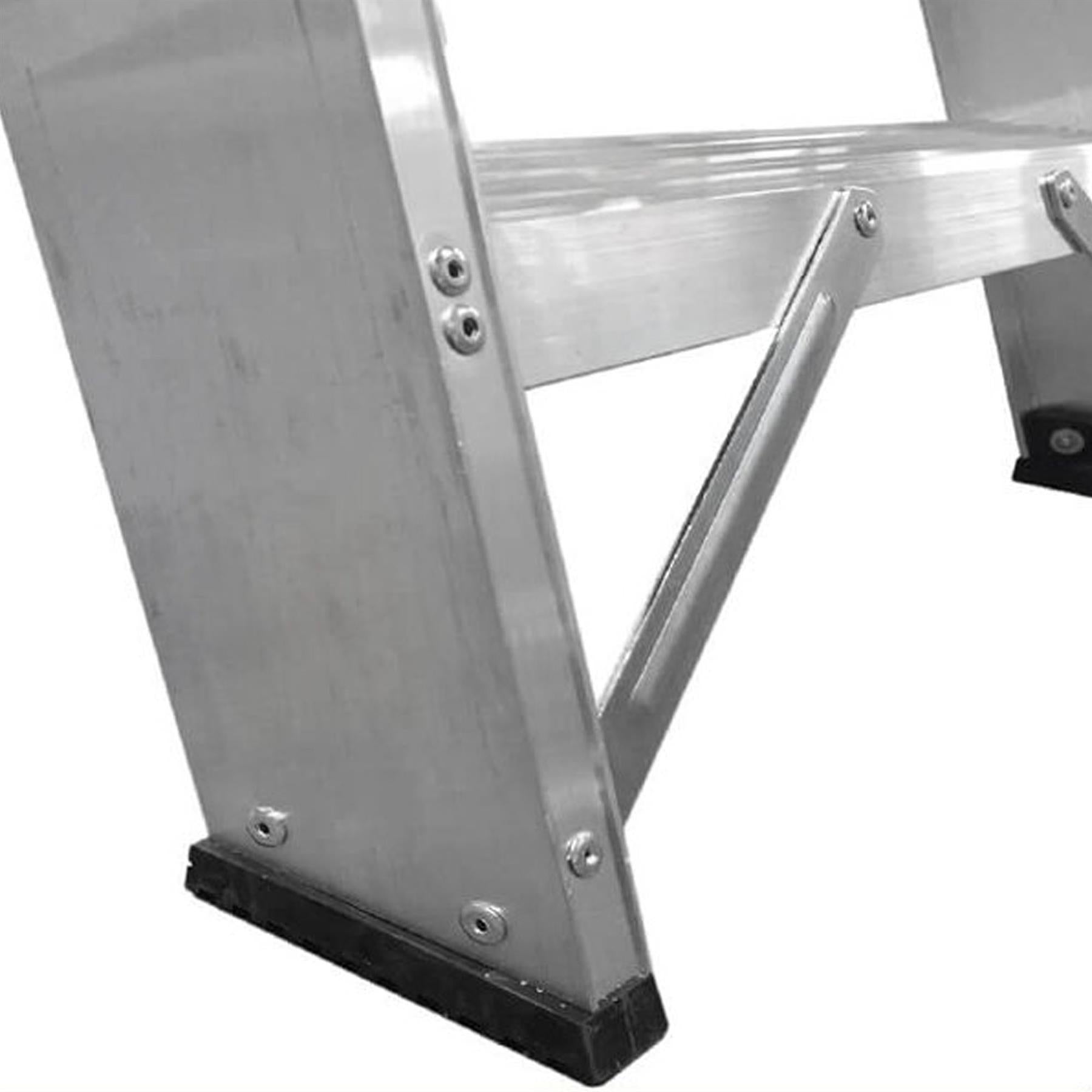 Dapetz Aluminium 7 Tread Platform Step Ladder 2.33m, Heavy Duty, Made In Uk