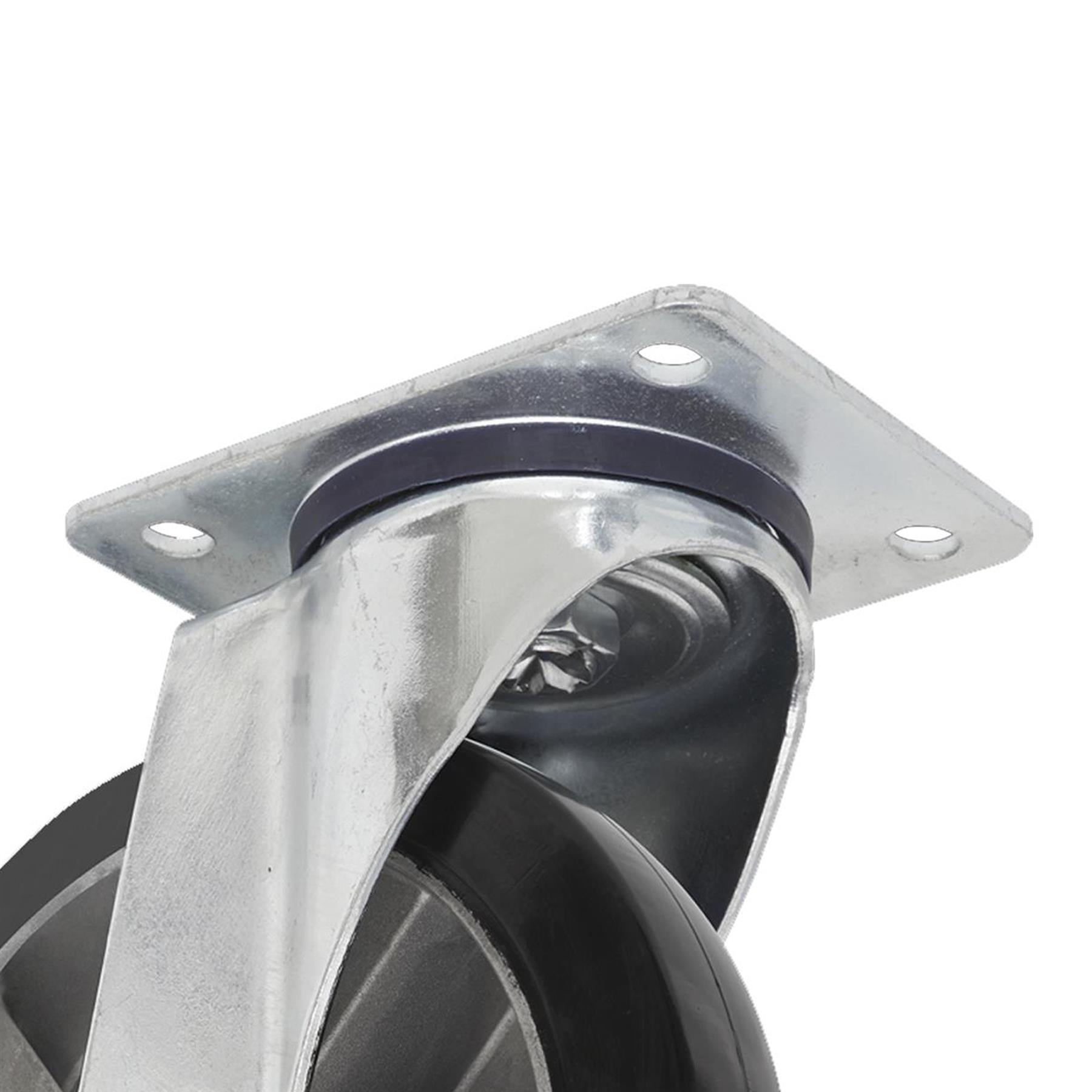 Sealey Heavy-Duty Rubber Swivel Castor Wheel 152mm