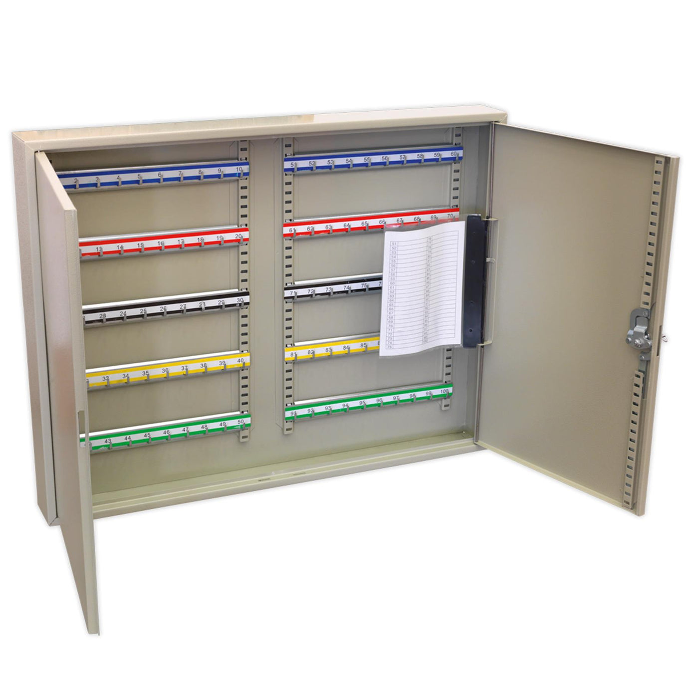 Sealey Key Cabinet 100 Key Capacity Wide Steel construction