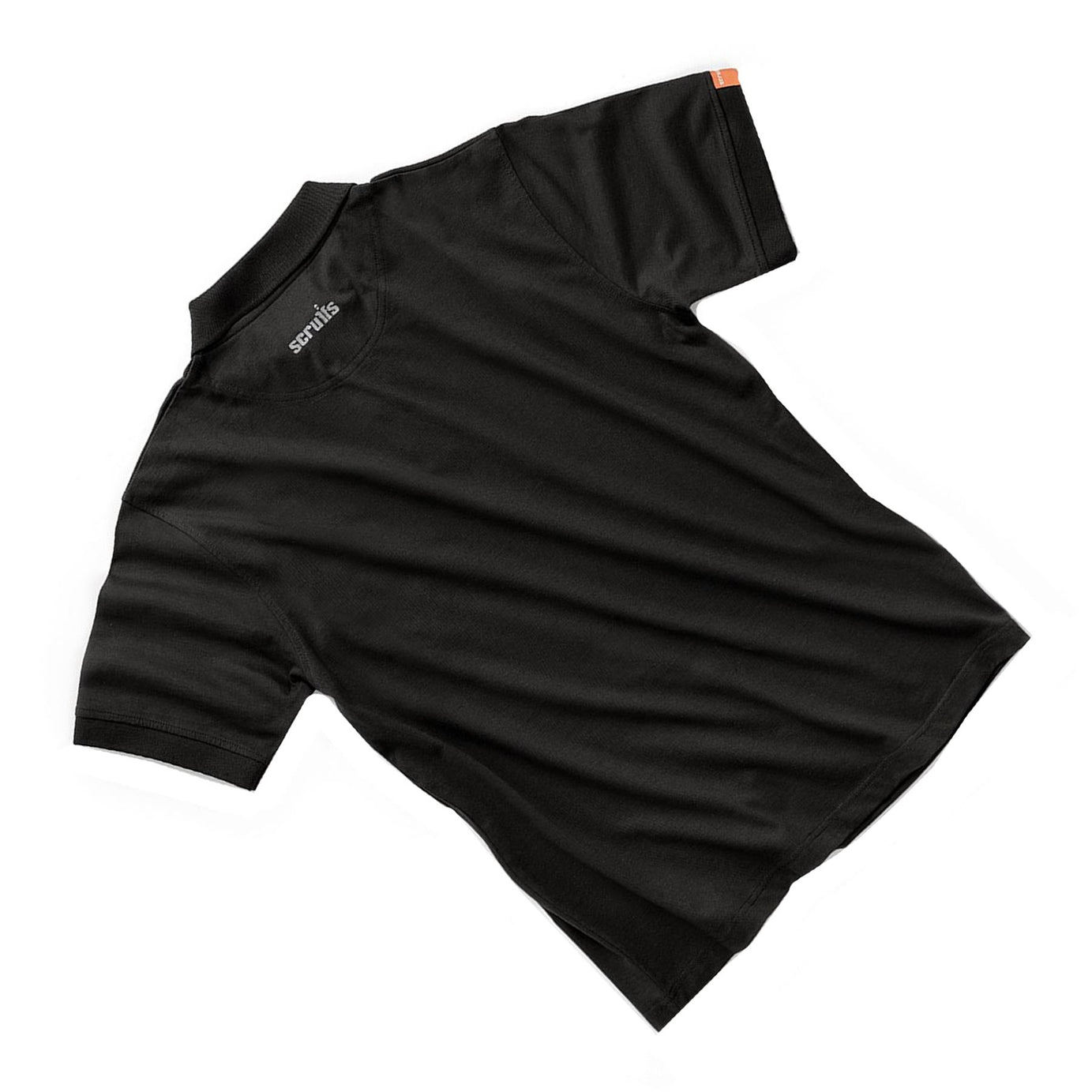 Scruffs Eco Polo Top Work Shirt Black XL | Short Sleeve Workwear