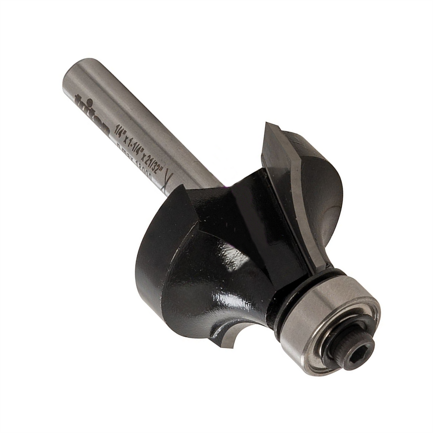 1/4" Roundover Bit 1 1/4" X 21/32" Twin Flutes For Clean, Precise Cutting