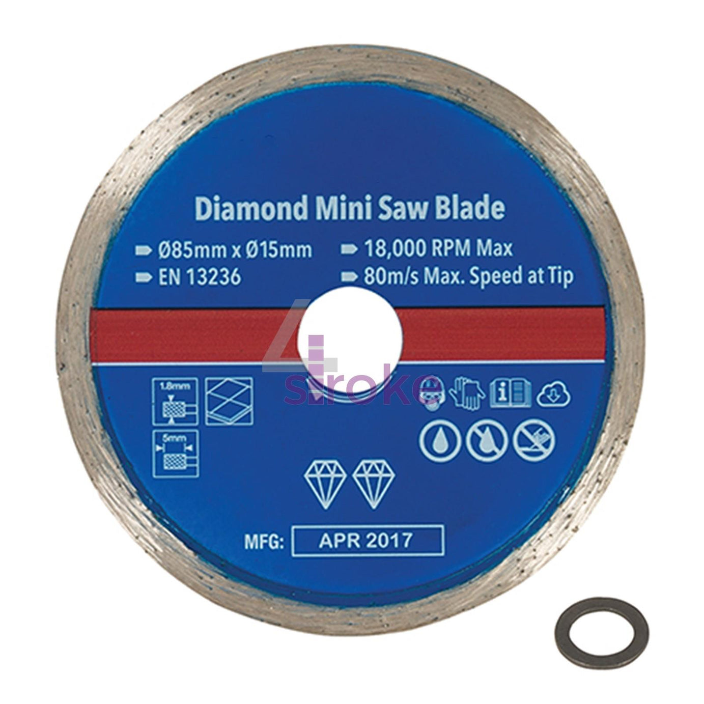 Mini Saw Blade Set Contains TCT Blade, HSS Blade & Continuous Rim Diamond Blade