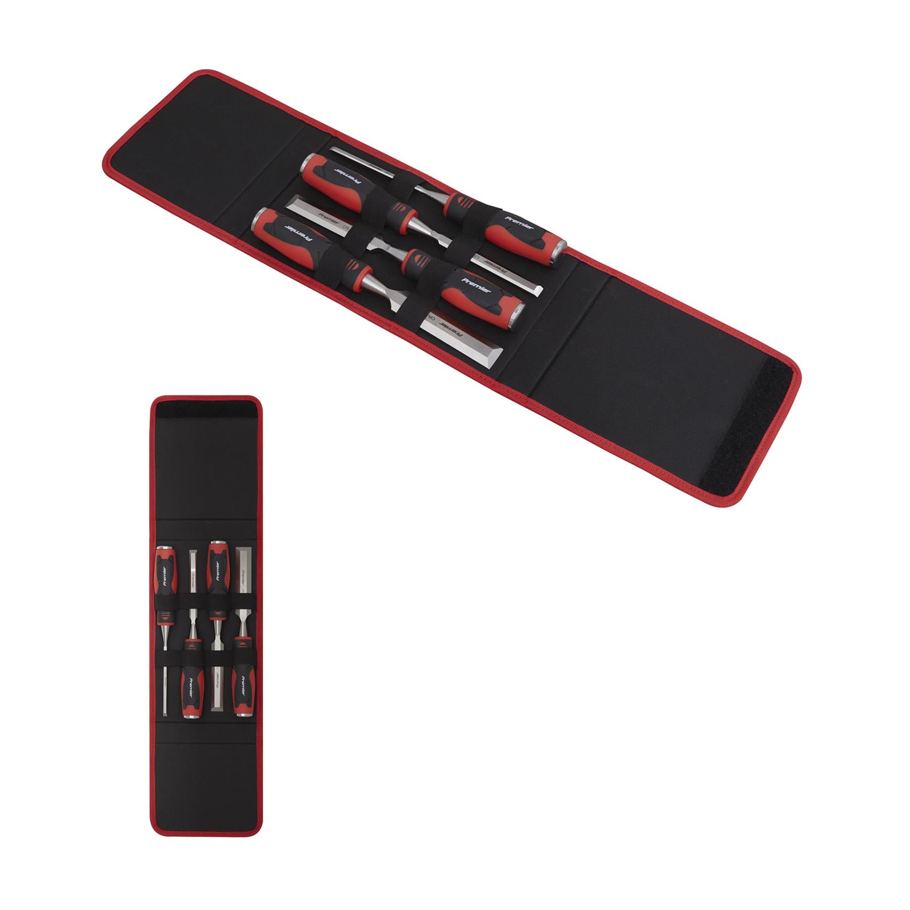 Sealey Hammer-Thru Wood Chisel 4pc Set