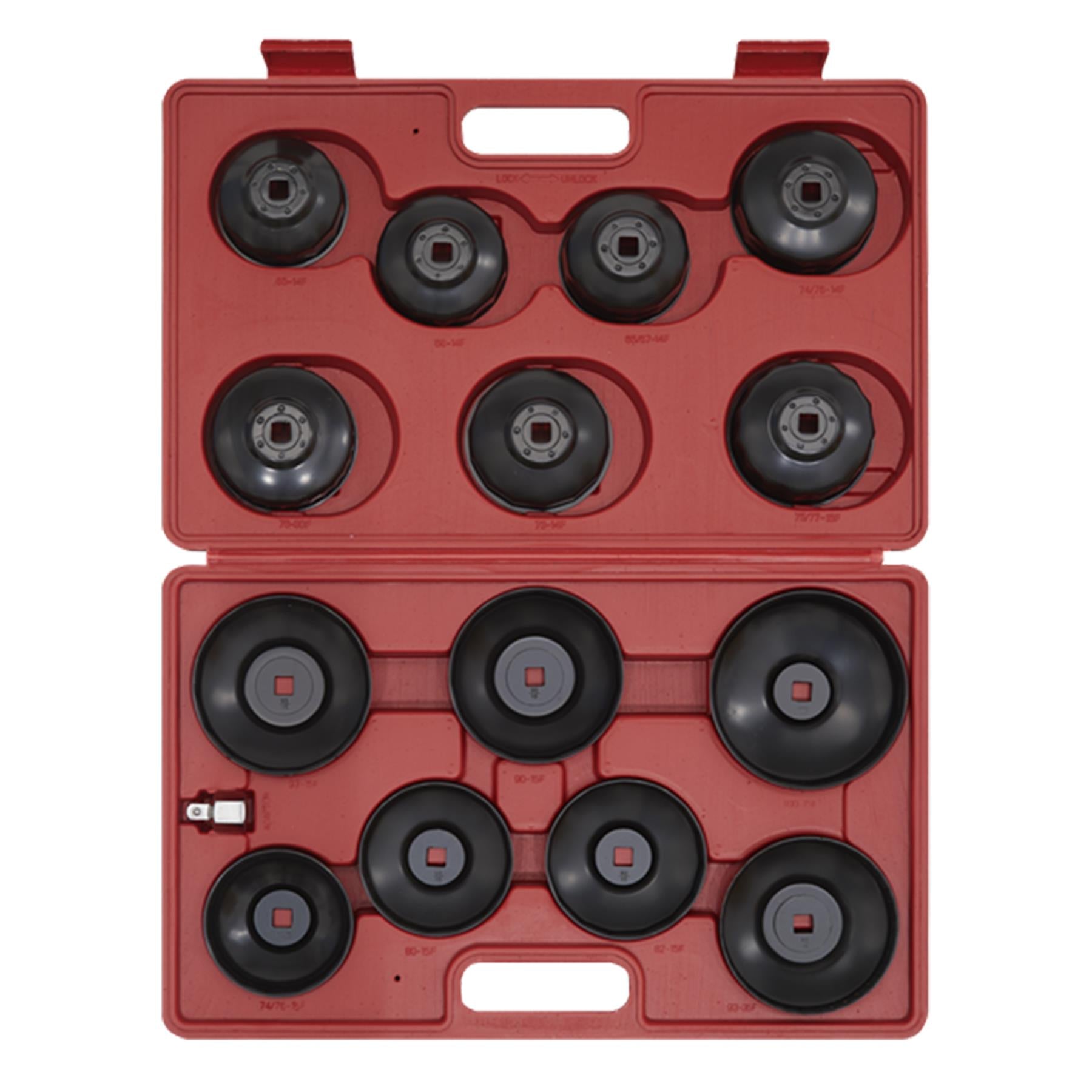 Sealey Oil Filter Cap Wrench Set 15pc