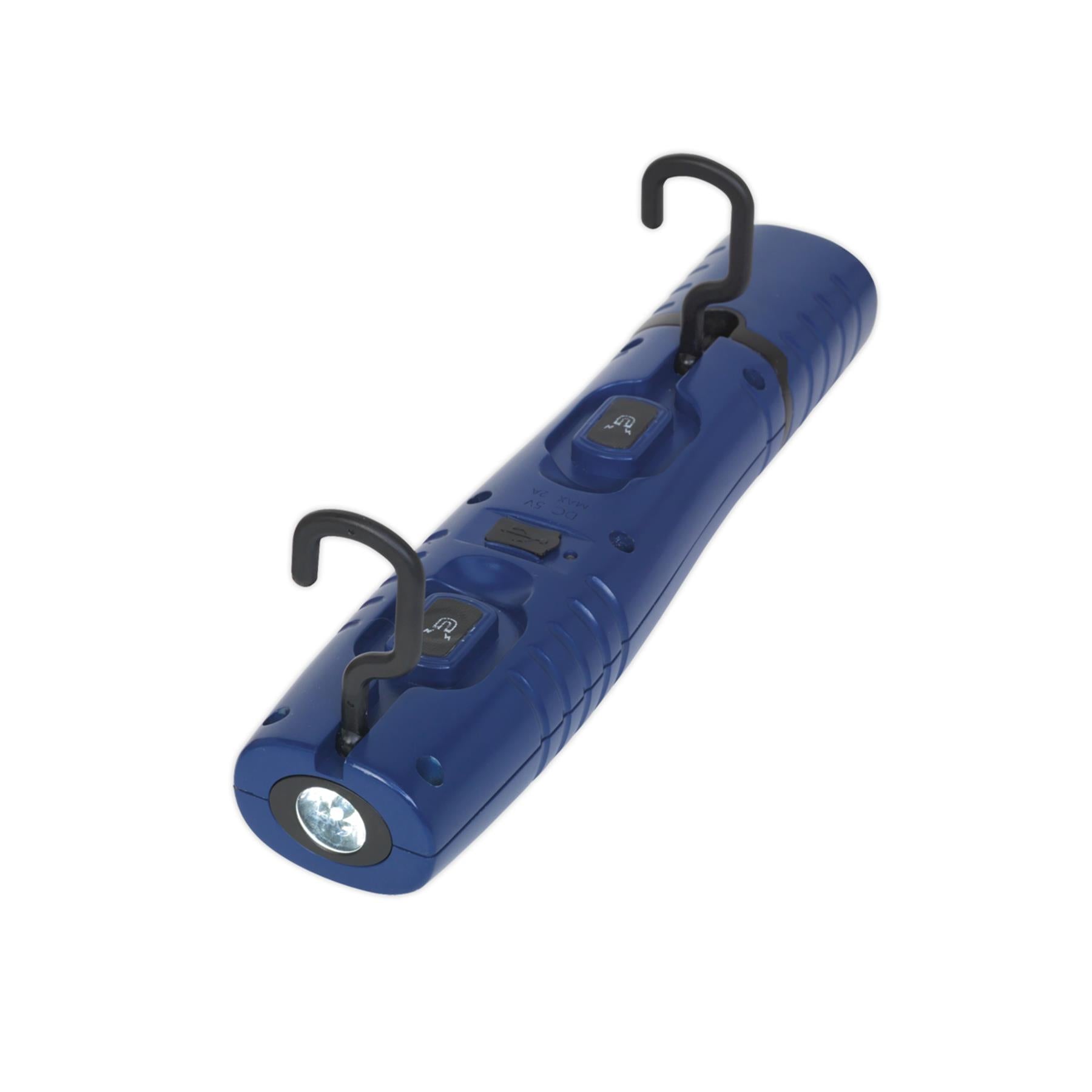Sealey R/Charge 360 Insp Light 7 SMD & 3W SMD LED Blue Li-ion