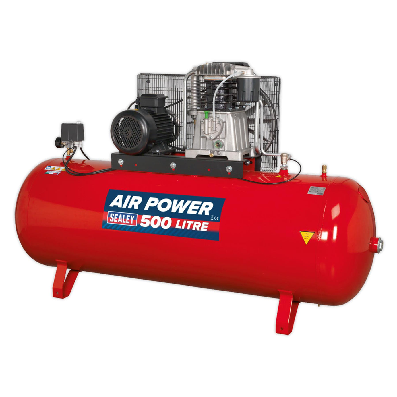 Sealey Compressor 500L Belt Drive 7.5hp 3ph 2-Stage