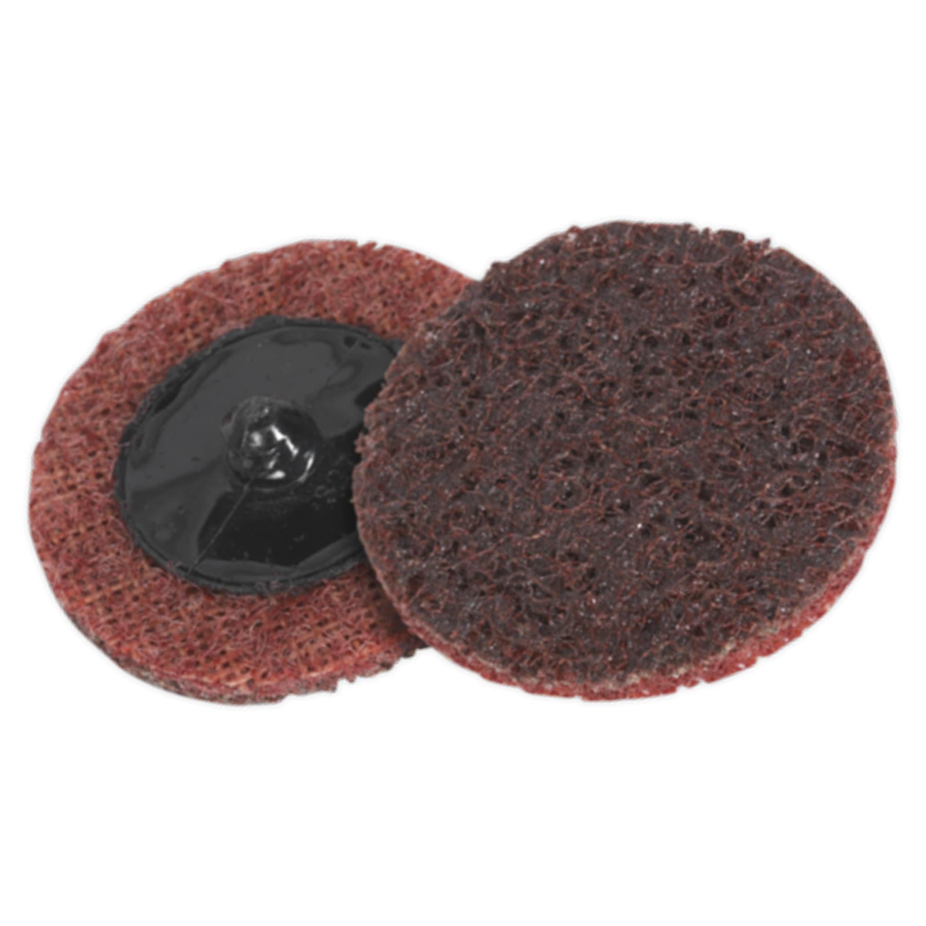 Sealey Quick-Change Preparation Pad 50mm Medium Pack of 10