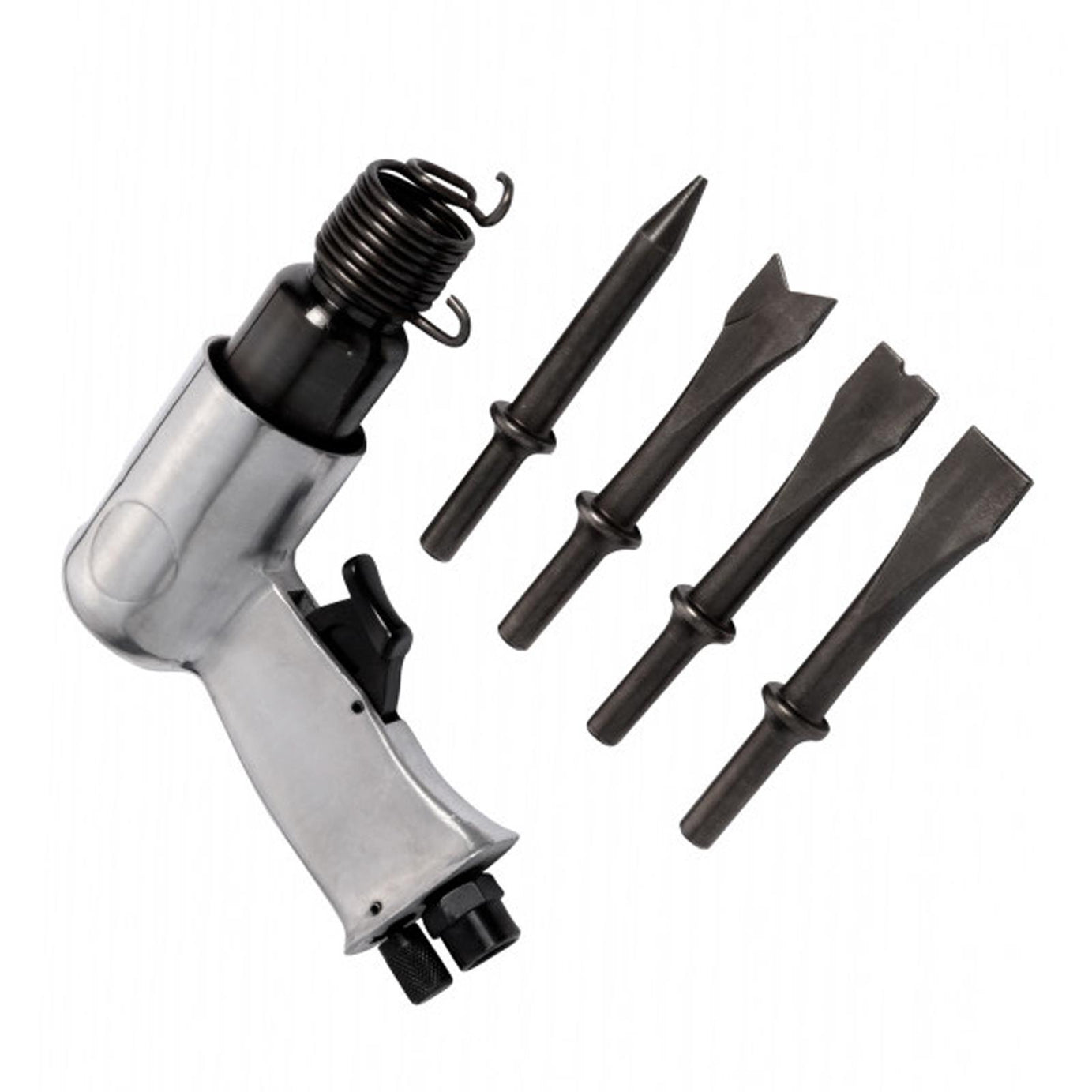 BlueSpot 150mm Heavy Duty Air Hammer Drill & Chisel Set + 4 Chisels 1/4" BSP Punch Cutter