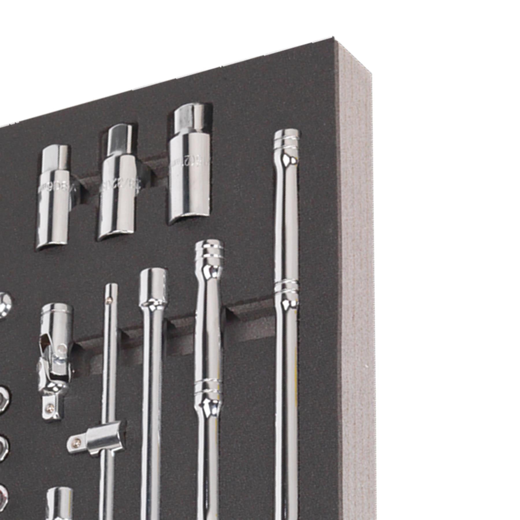Sealey Tool Tray with Socket Set 62pc 3/8"Sq Drive Metric
