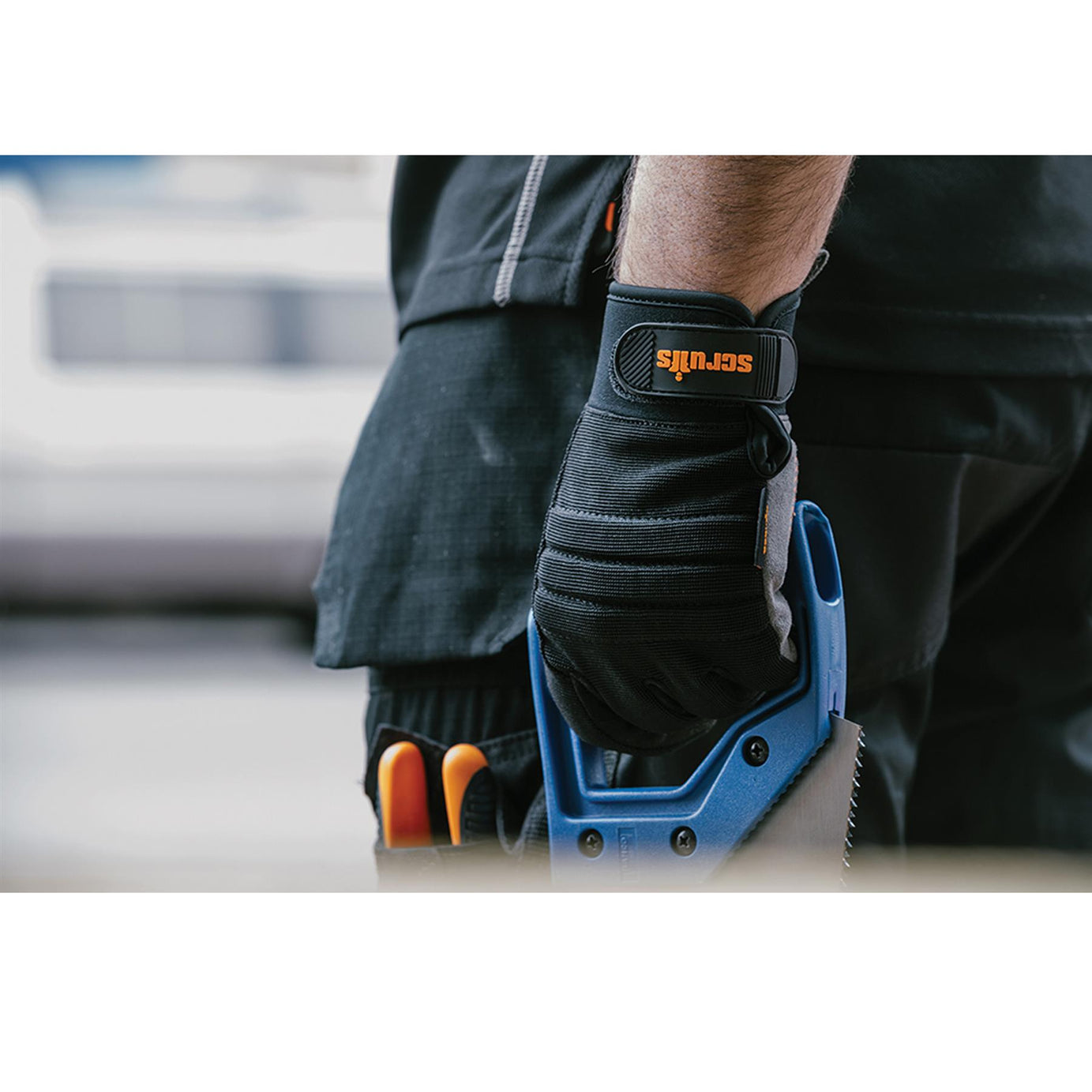 Men's Scruffs Trade Work Safety Gloves Padded Reflective Work Gloves