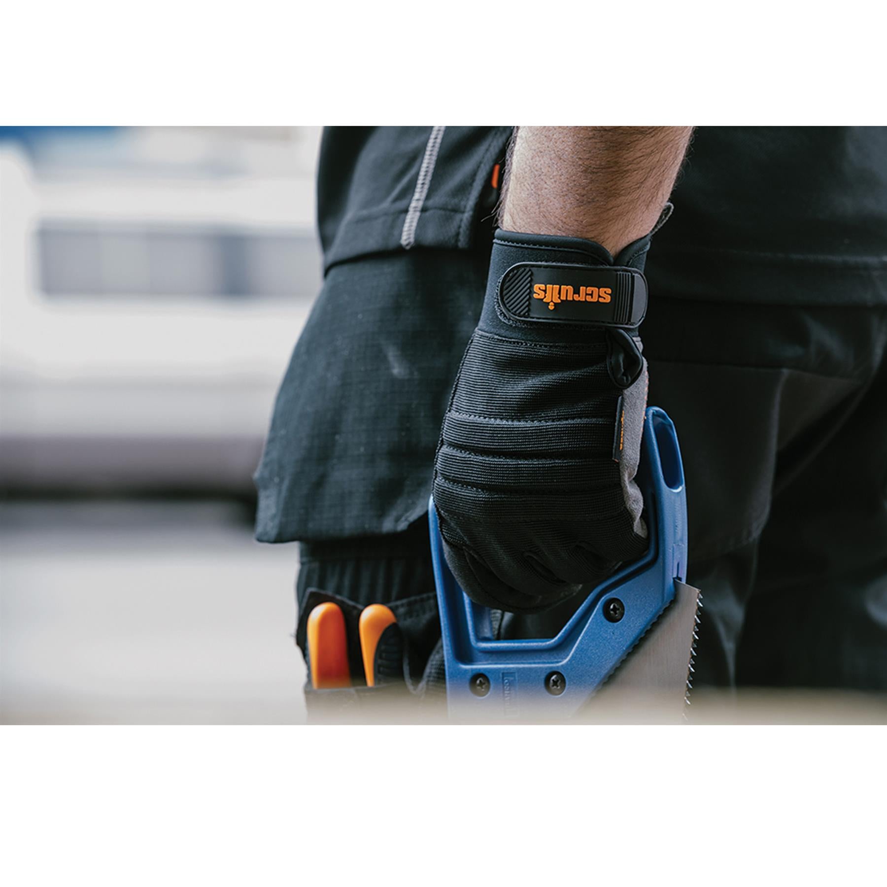 Men's Scruffs Trade Work Safety Gloves Padded Reflective Work Gloves