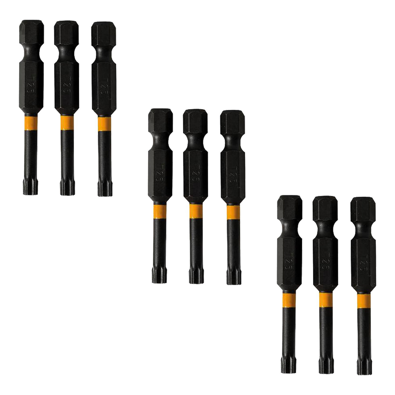 15x T25  High Torque Impact Bit Drill Driver Screwdriver Bits Sets 50mm