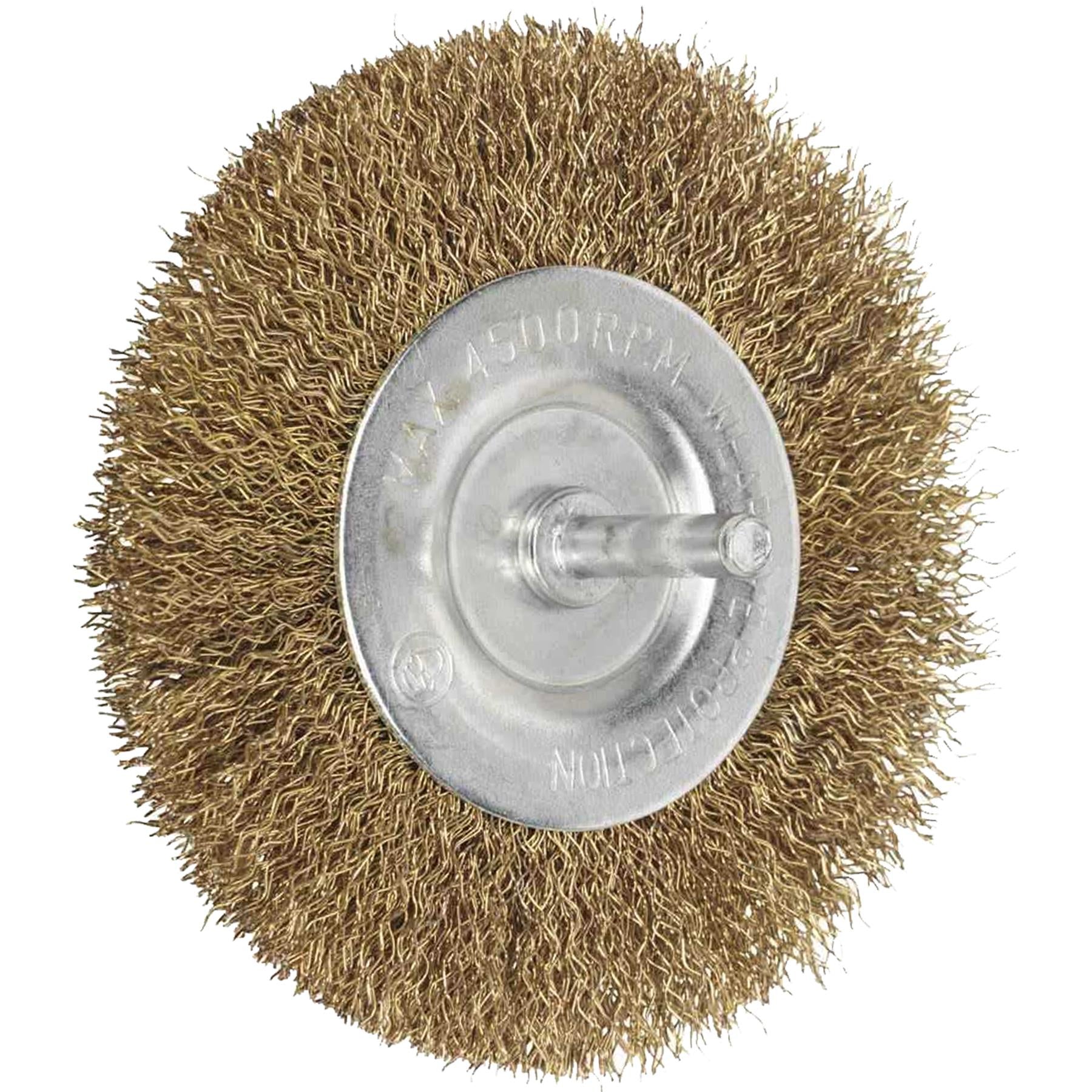 Sealey Flat Wire Brush 100mm with 6mm Shaft