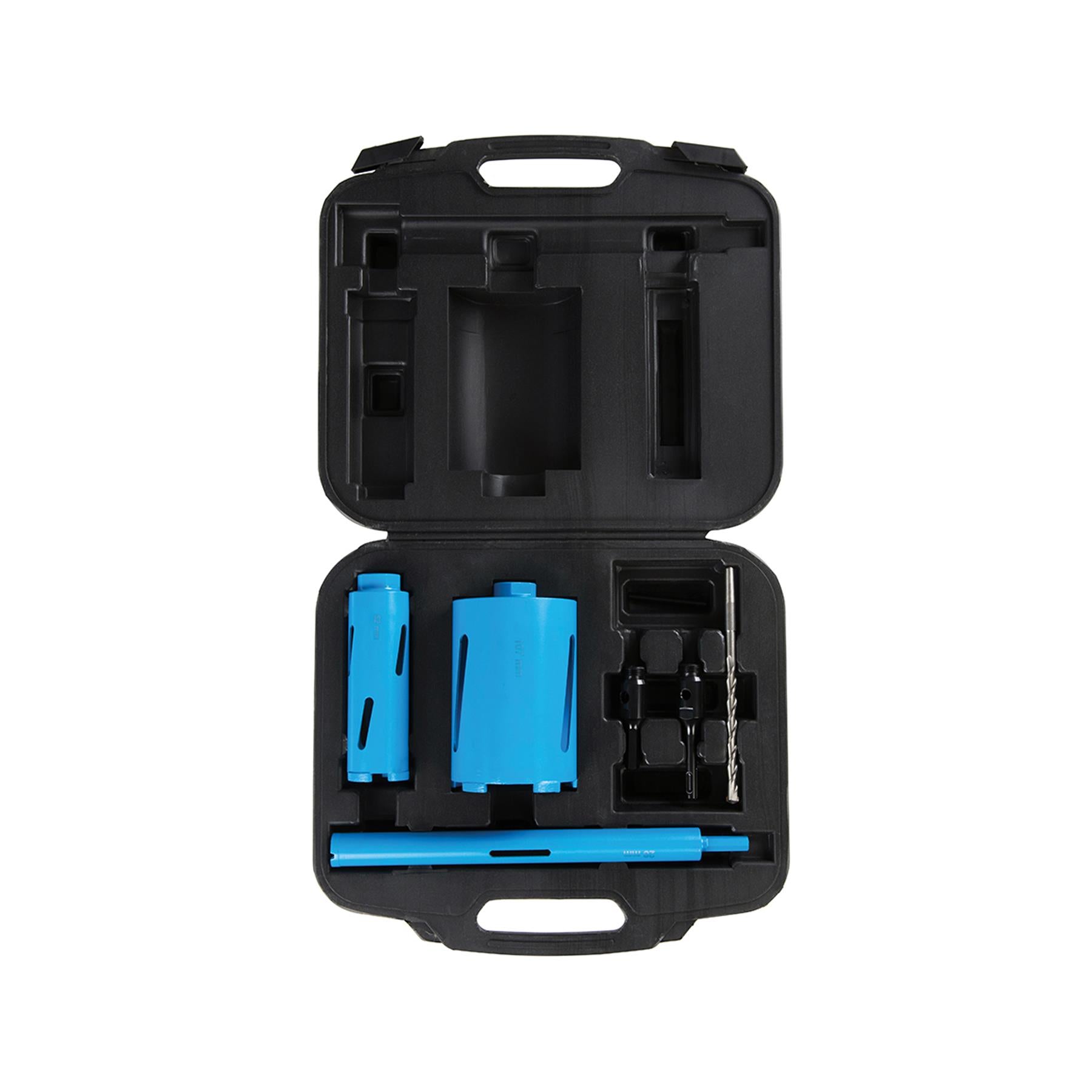 3Pce Diamond Core Drill Kit 28, 52 & 107mm - Power Tool For Dry Cutting