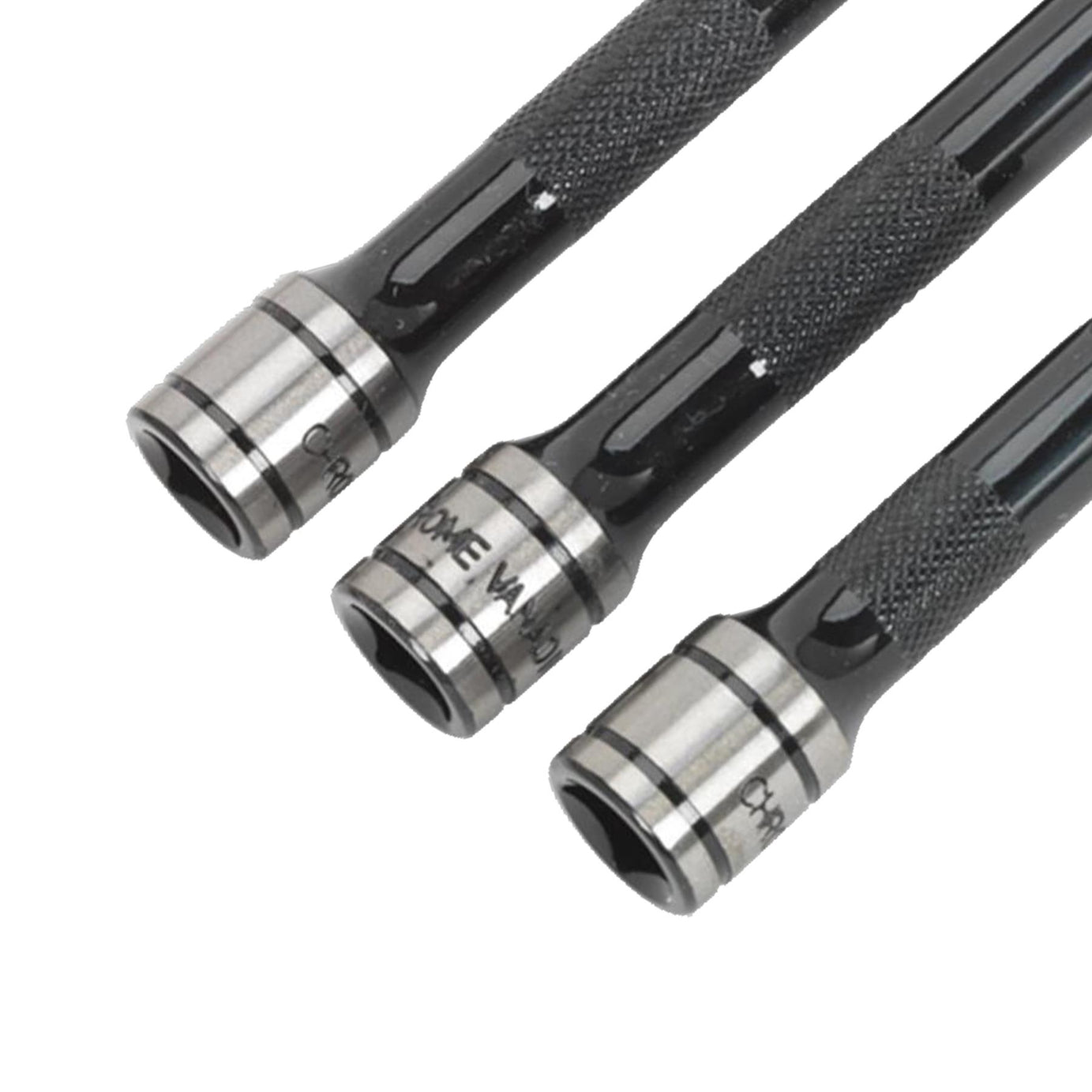 Sealey Wobble/Rigid Extension Bar Set 3pc 3/8"Sq Drive Black Series
