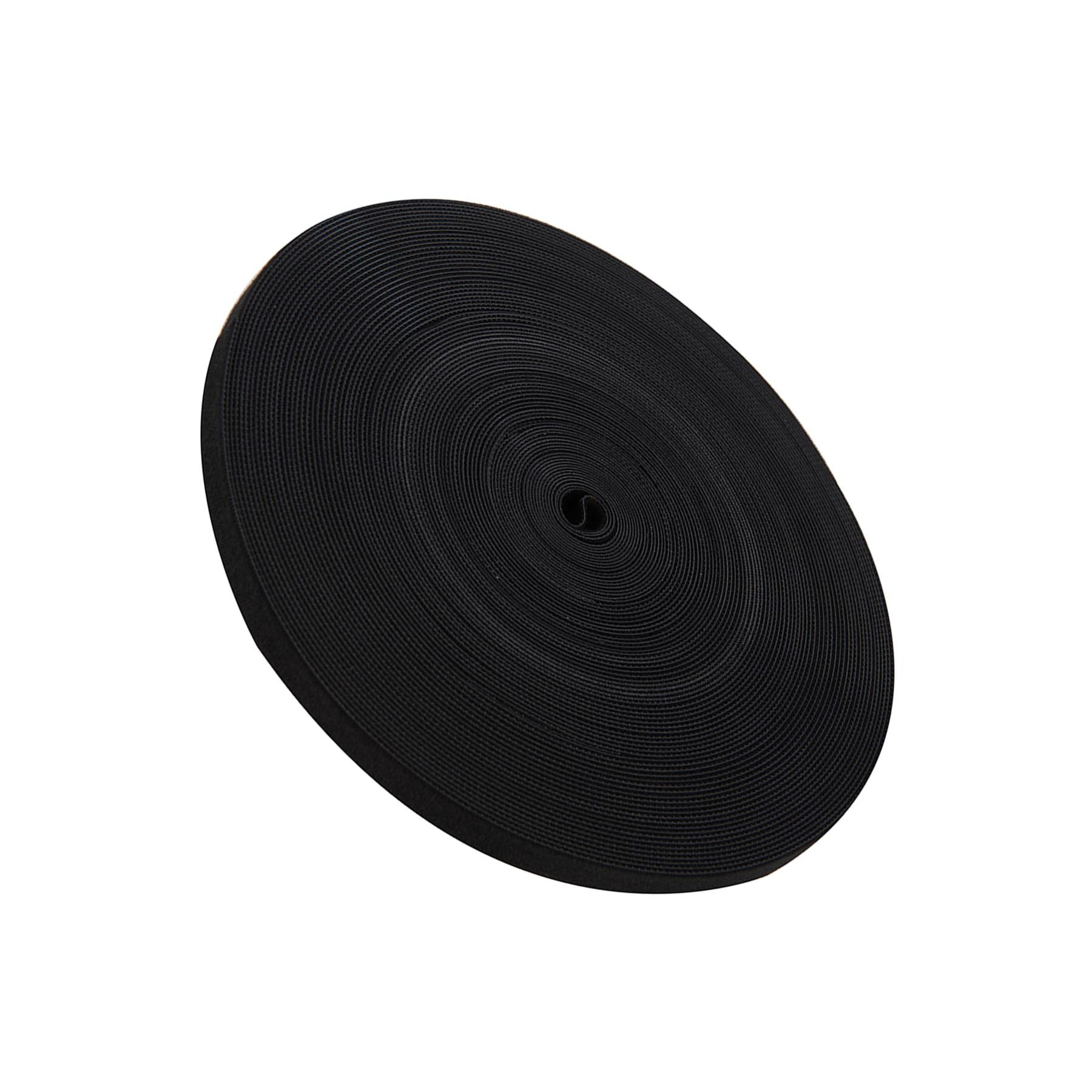 Self-Wrap Hook & Loop Tape Black - 13mm X 25M Reusable & Flexible Self-Gripping