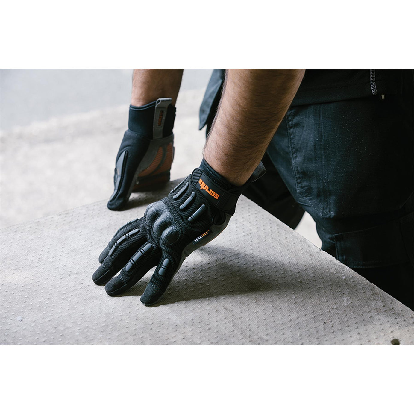 Scruffs Trade Precision Safety Work Gloves Adjustable cuffs