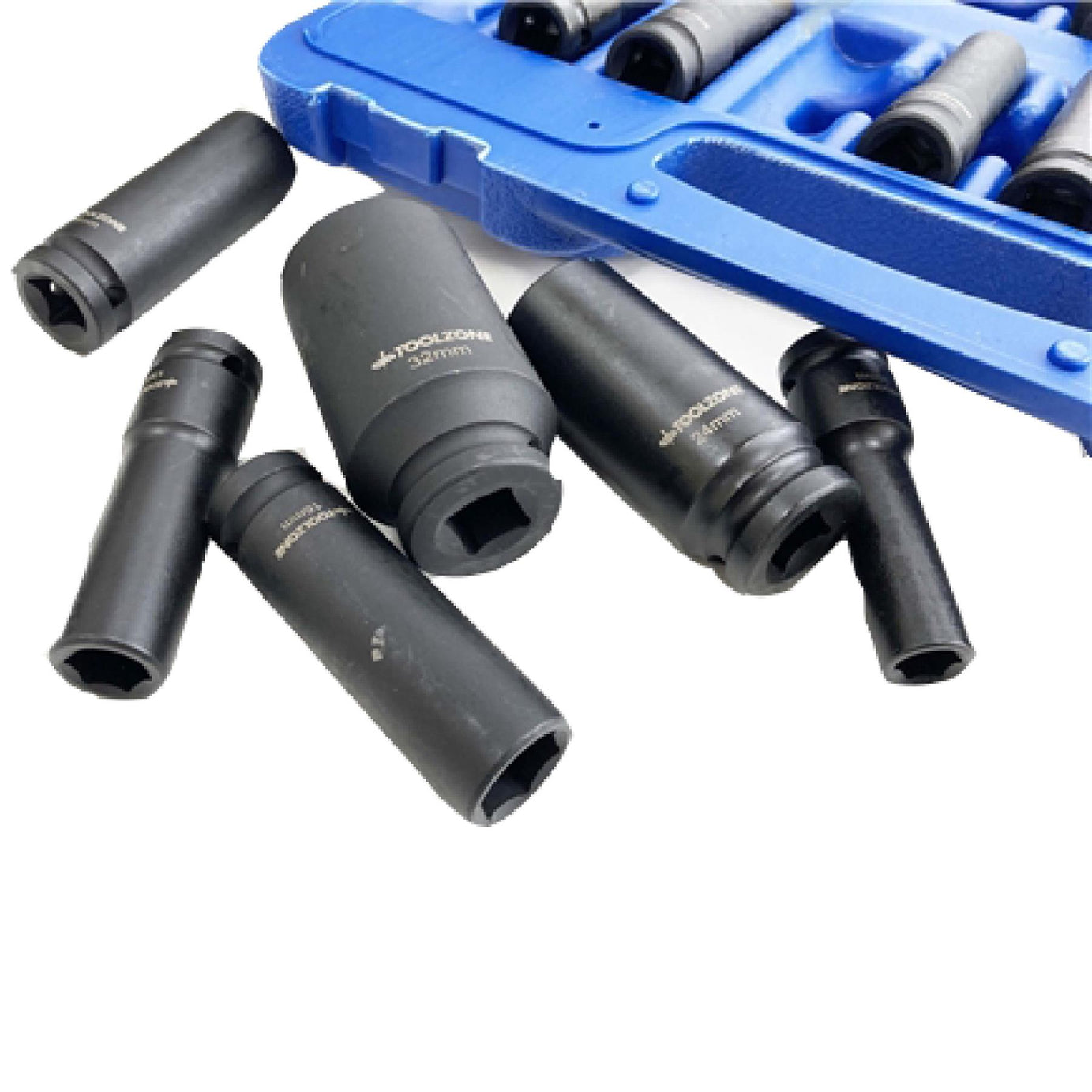 Deep Impact Socket Set 1/2" Drive Heavy Duty 16 Piece 10 - 32mm Metric