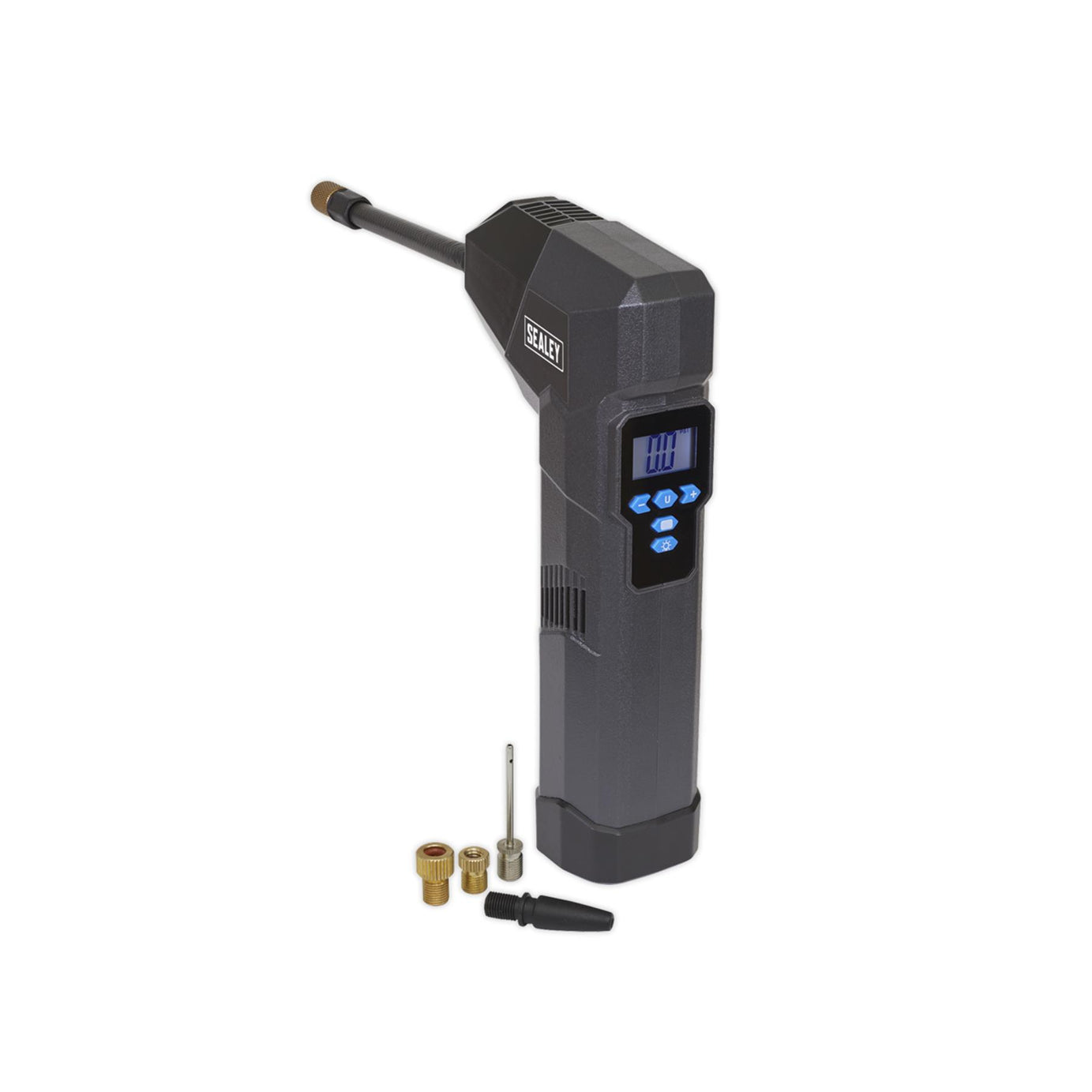 Sealey Compact R/Charge Tyre Inflator & Power Bank with Work Light