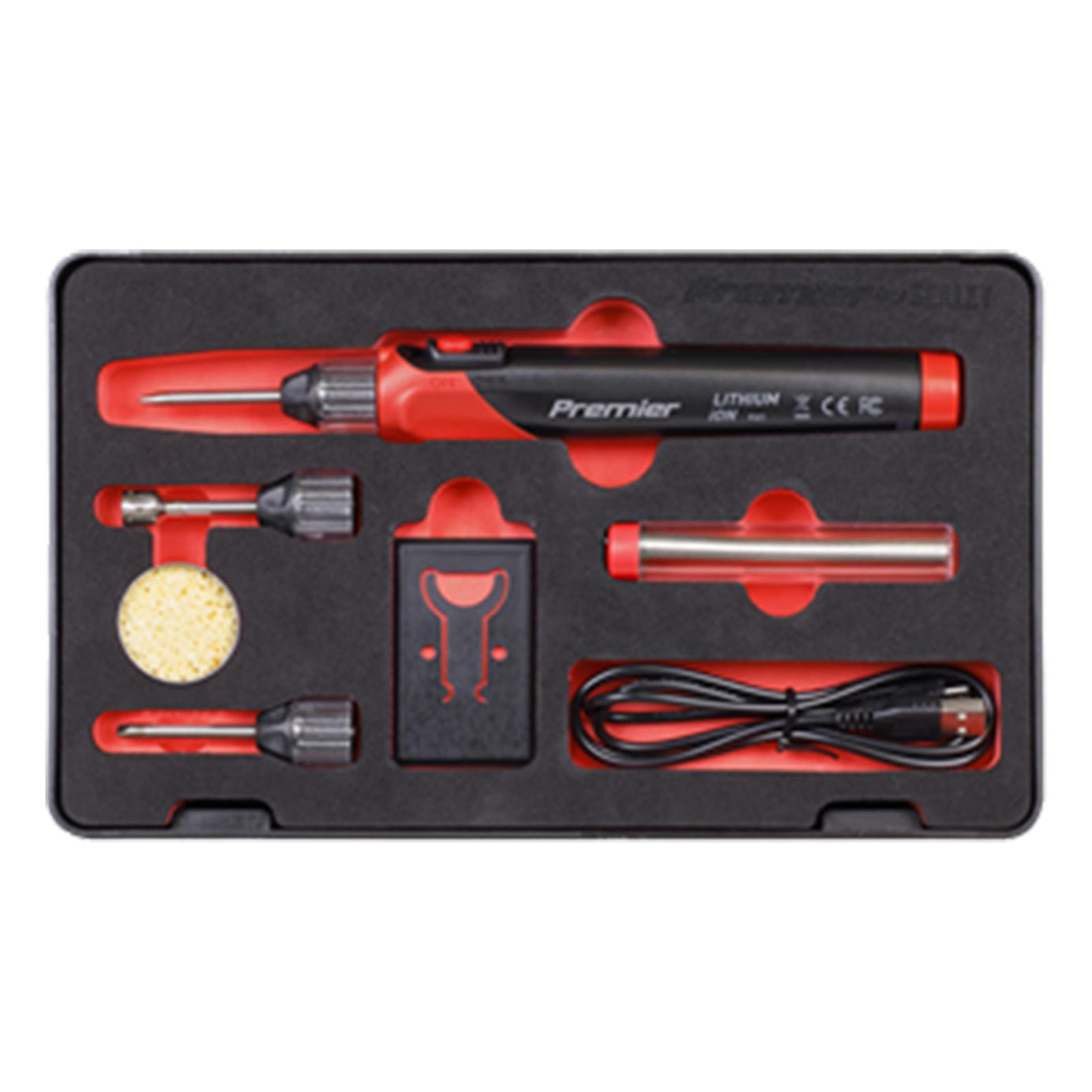 Sealey Lithium-ion Rechargeable Soldering Iron Kit 30W