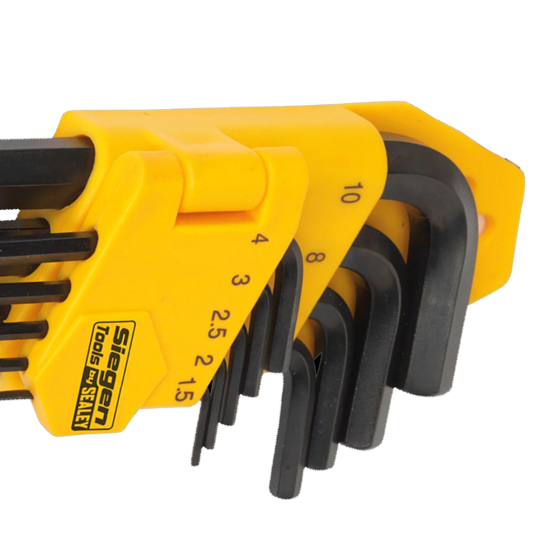 Sealey Ball-End Hex Key Set 9pc Long Metric