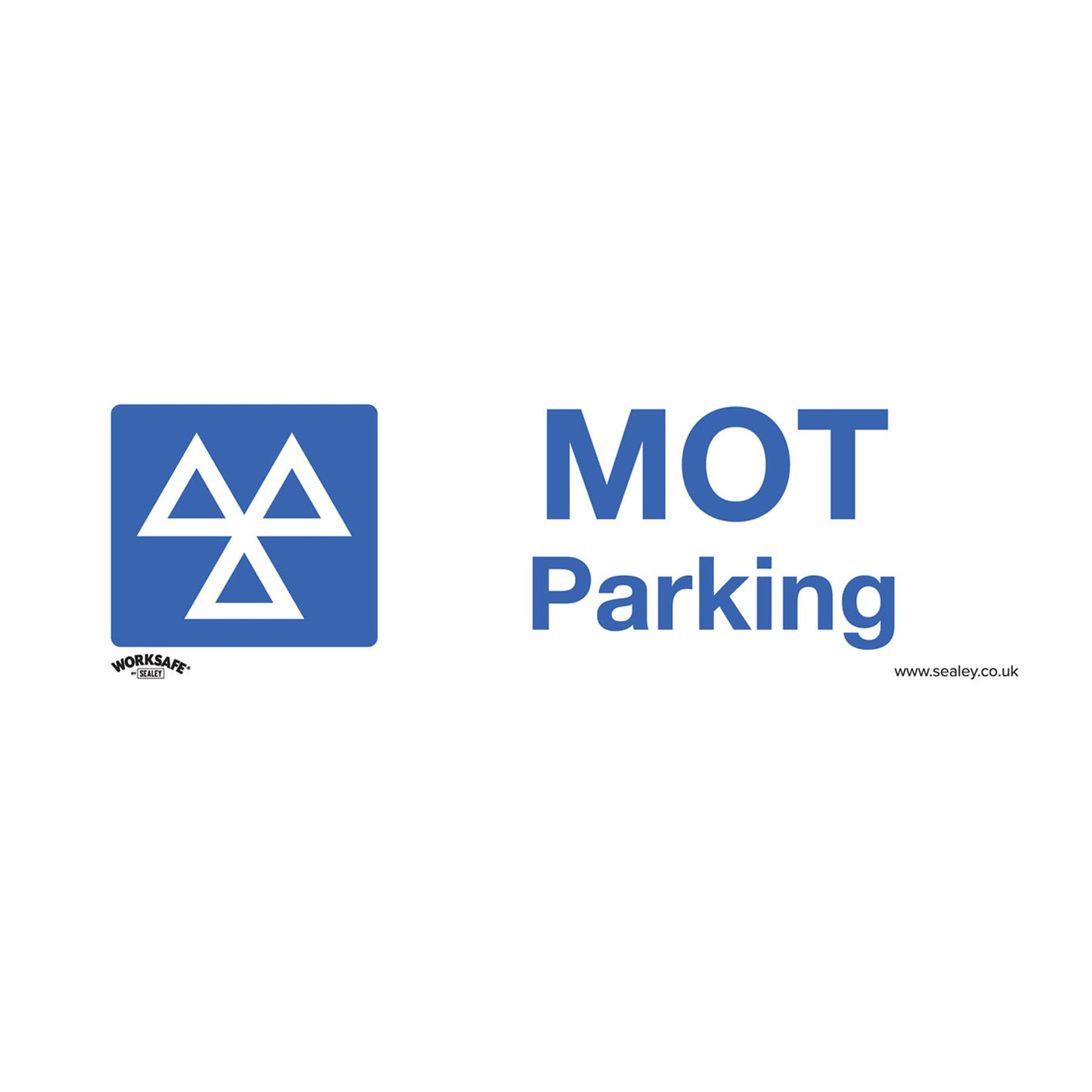 Warning Safety Sign - MOT Parking - Self-Adhesive Vinyl