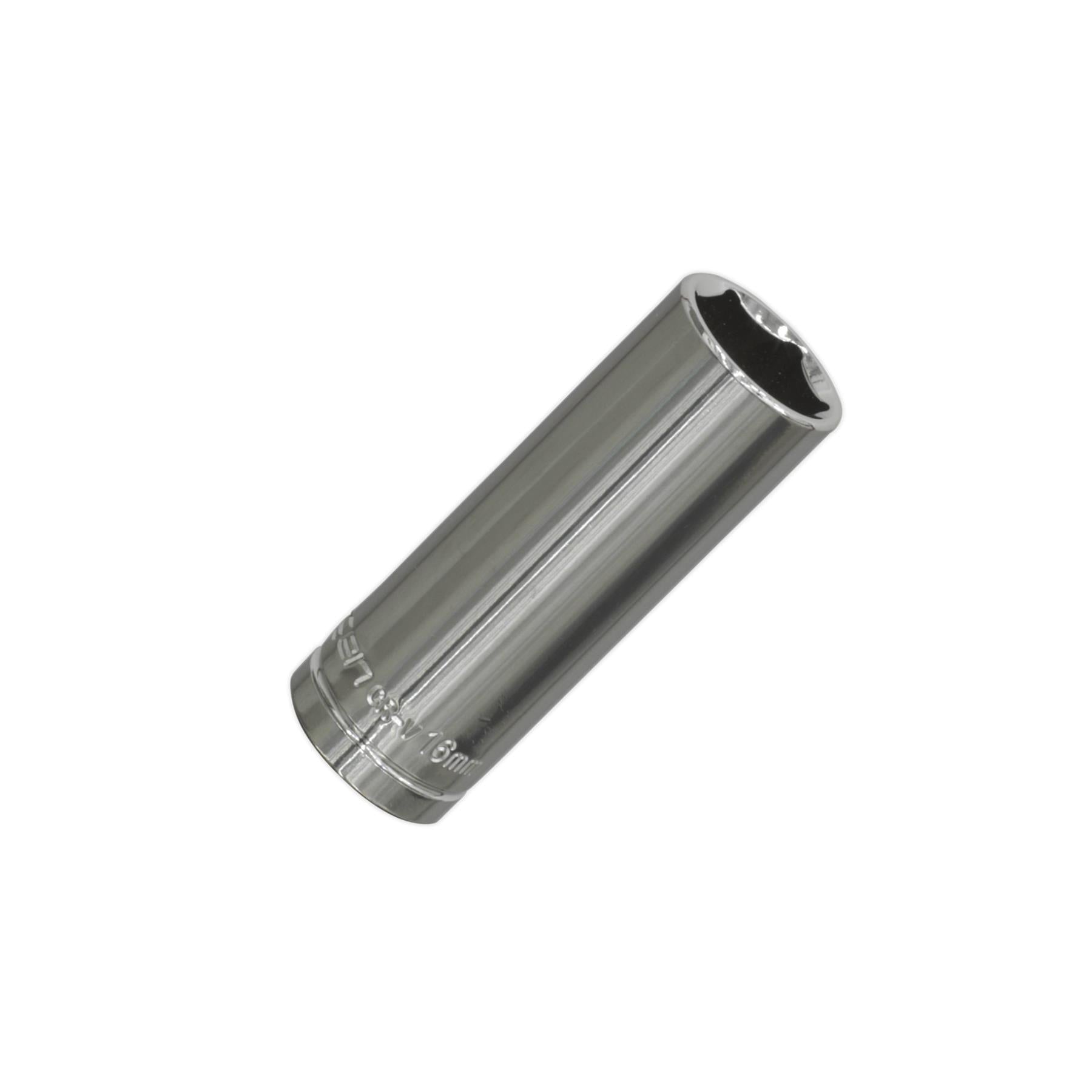 Sealey WallDrive® Socket 16mm Deep 3/8"Sq Drive