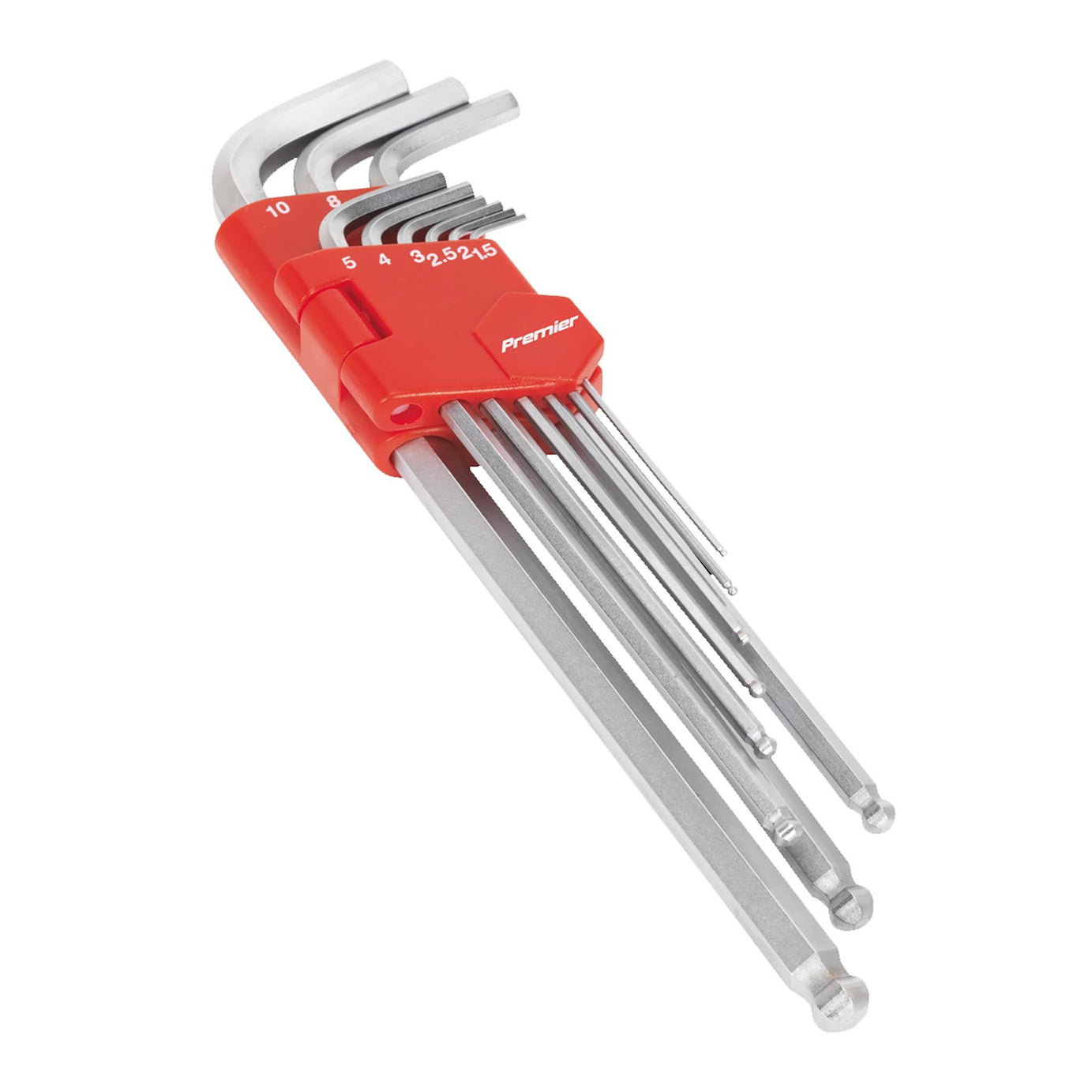 Sealey Ball-End Hex Key Set 9pc Extra-Long Metric