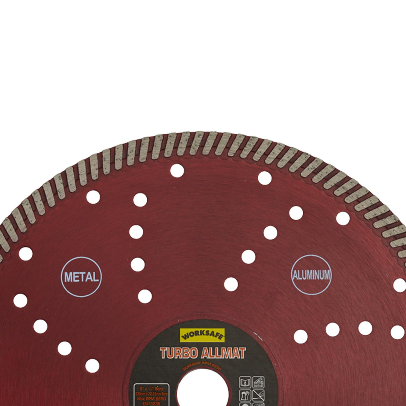 Sealey Turbo Allmat Diamond Blade 230 x 22mm - WDTA230