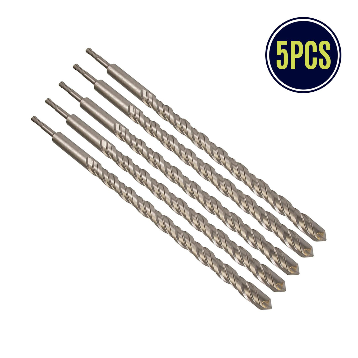 5 x SDS+ PLUS MASONRY DRILL BIT 25 x 460mm, TUNGSTEN CARBIDE TIP, FOR STONE CONCRETE BRICK