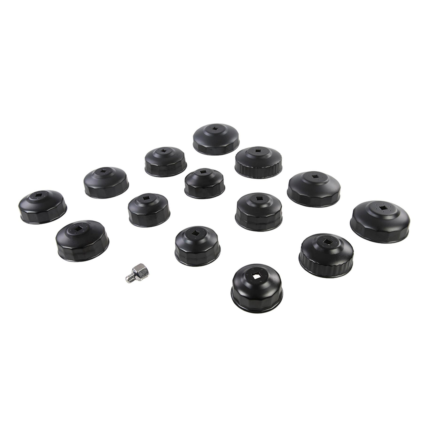 Oil Filter Wrench Set 15Pc 65 - 93mm With Anti Rust Electro Black Oxide Finish