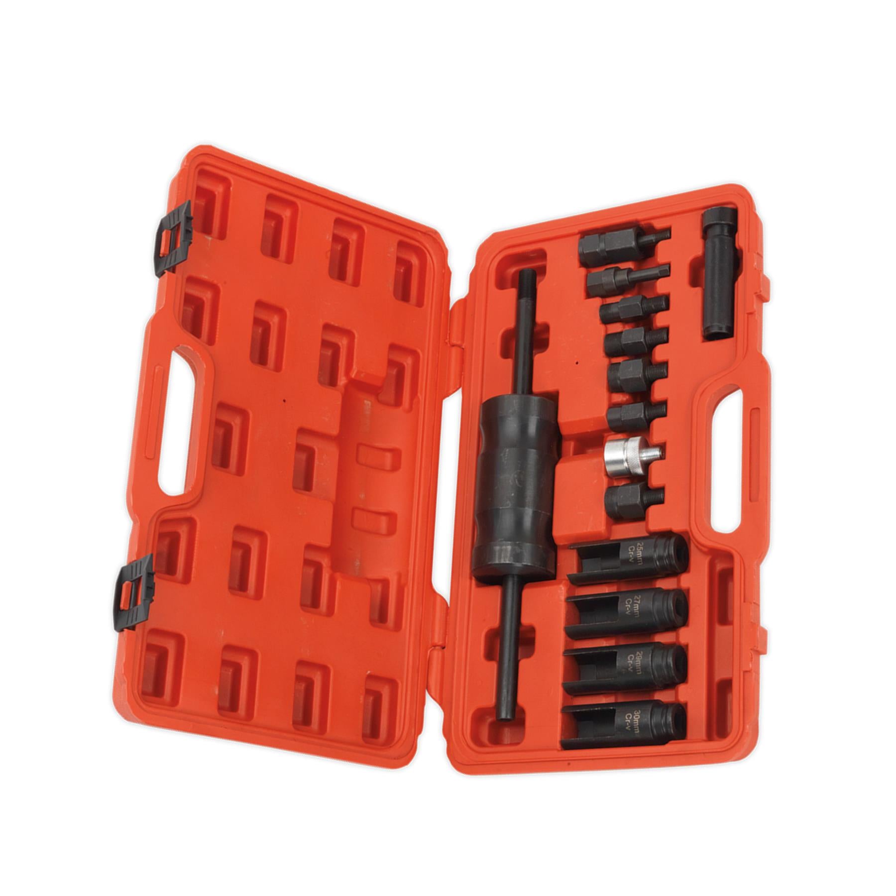 Sealey Diesel Injector Puller Set 14pc Fast & Safe Removal  Storage Case