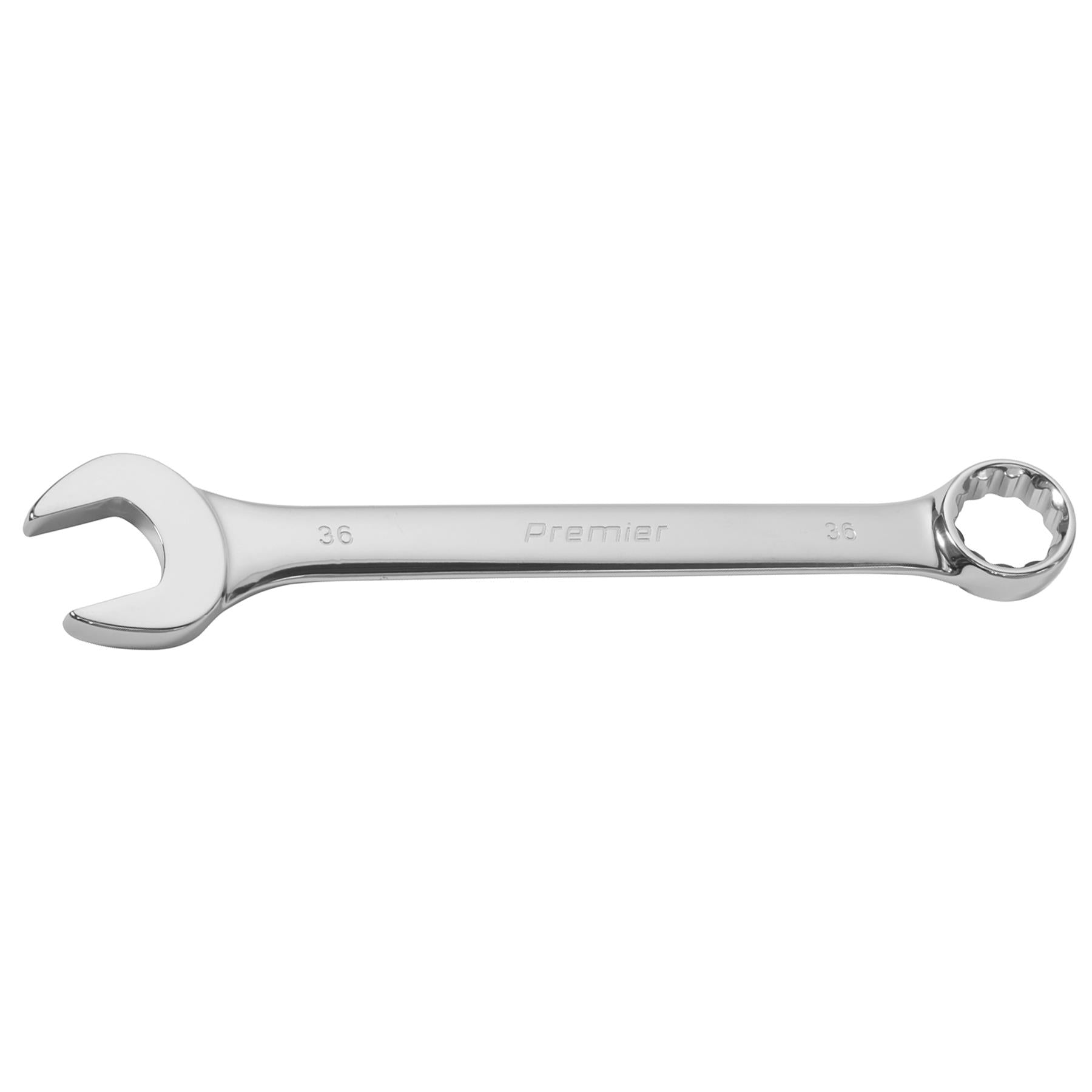 Sealey 36mm Super Jumbo Combination Spanner, Hard/Durable, Chrome Vanadium Steel