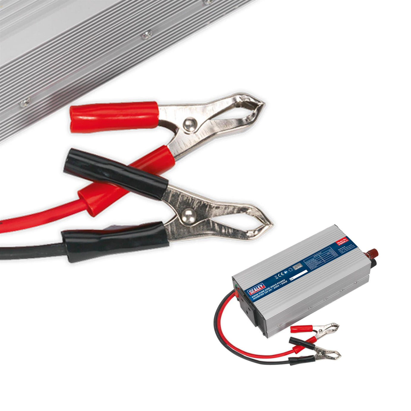 Sealey Power Inverter Pure Sine Wave 600W 12V DC - 230V 50Hz