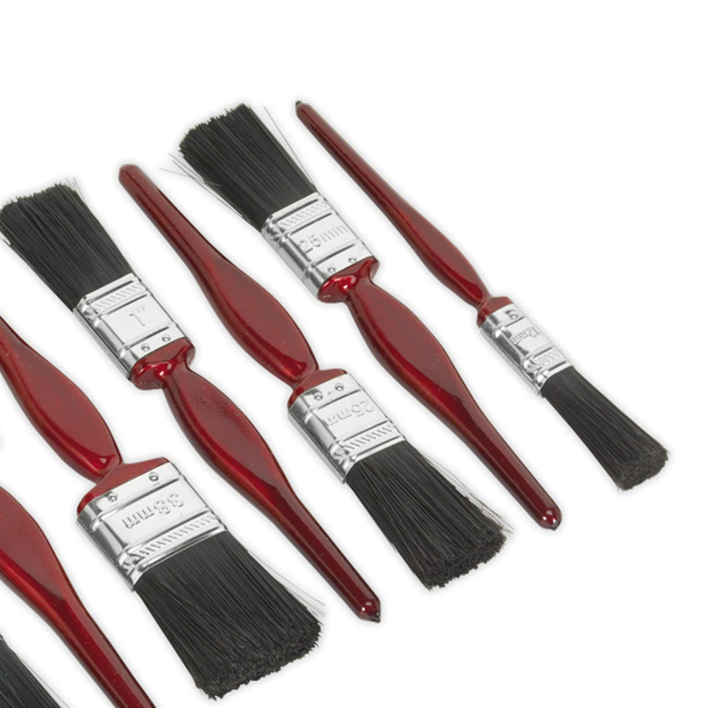 Sealey Pure Bristle Paint Brush Set 9pc