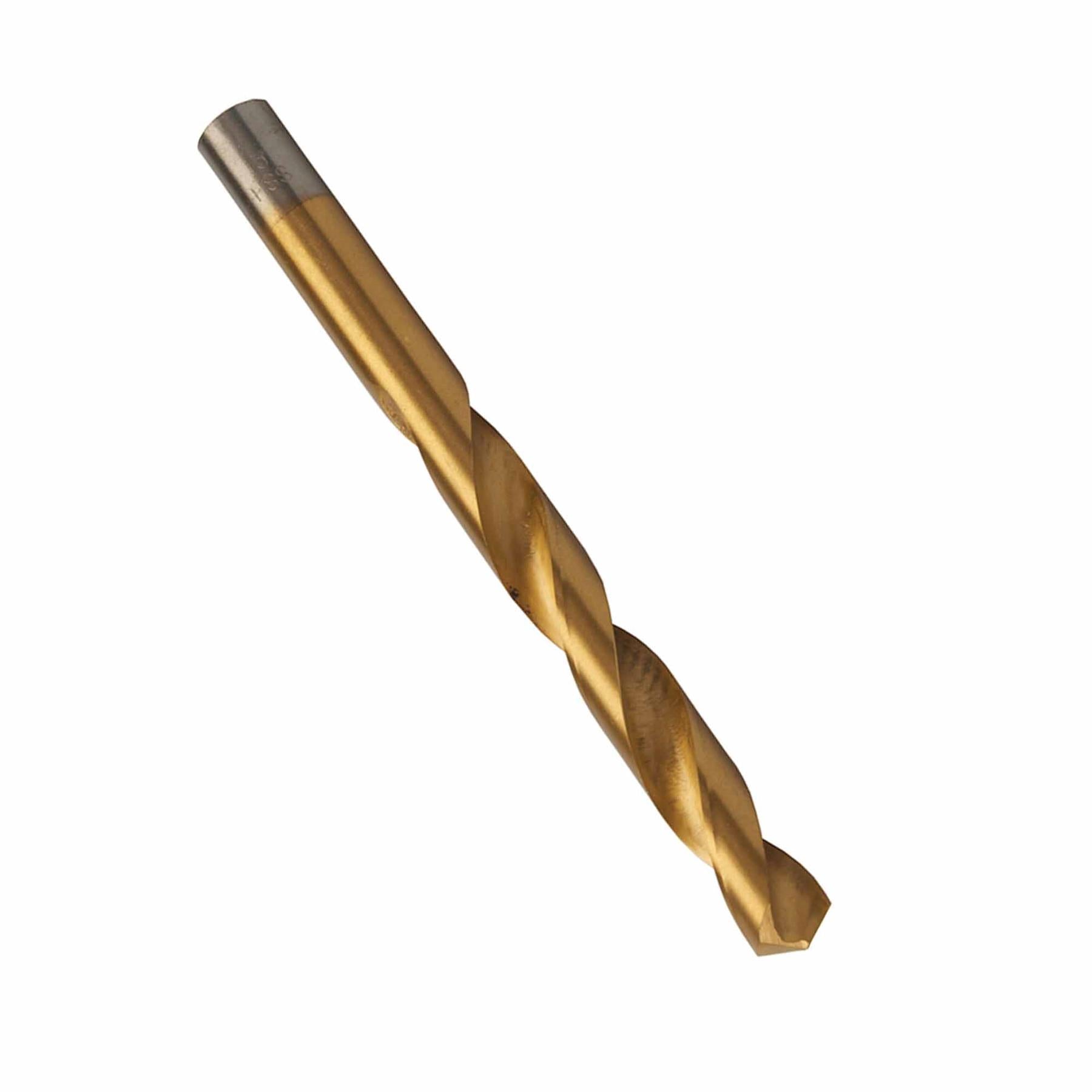 Hss Titanium-Coated Drill Bits 13.0mm Durable High Speed Metal Wood Plastic