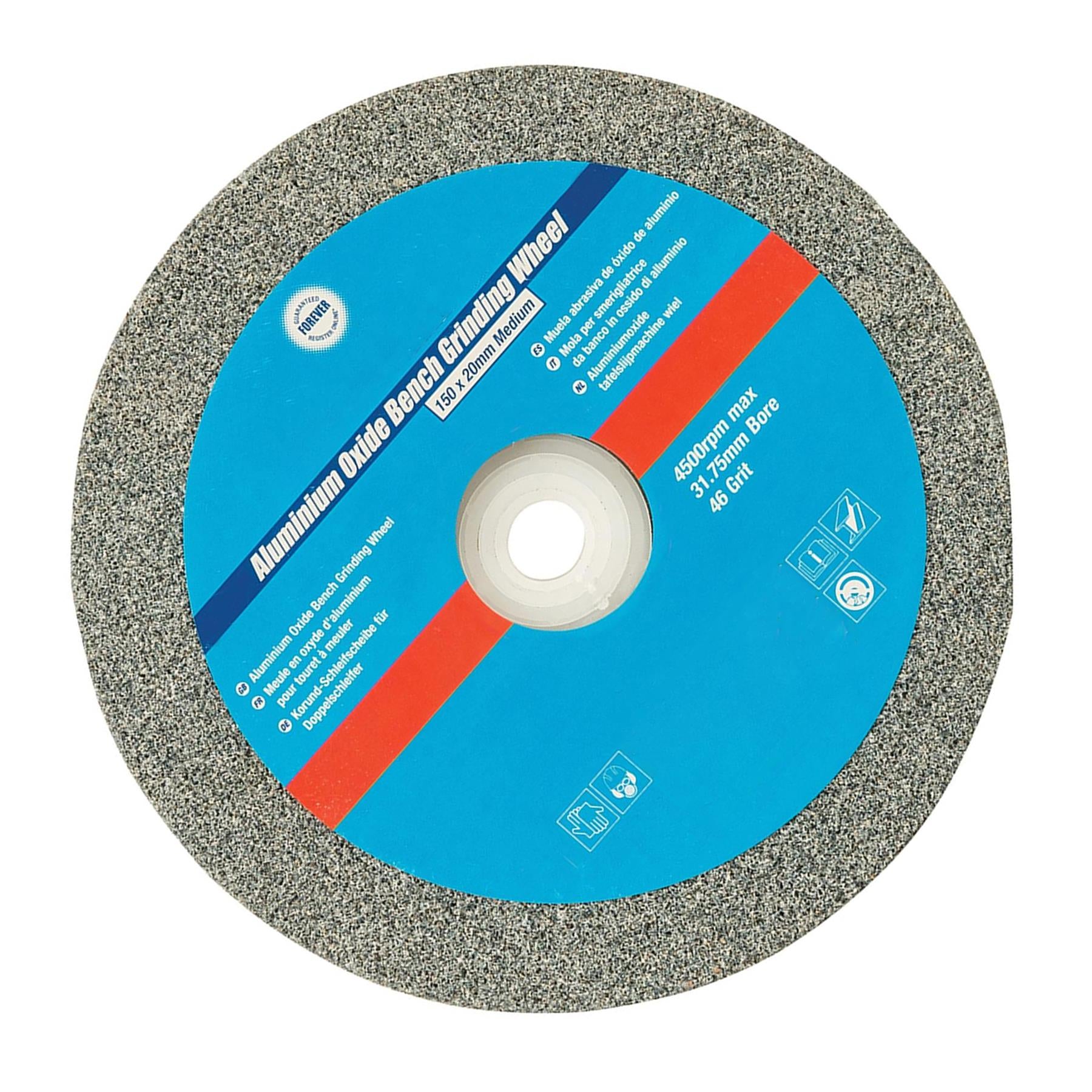 150x20mm Medium Aluminium Oxide Bench Grinding Wheel Use w/ 150mm Bench Grinder