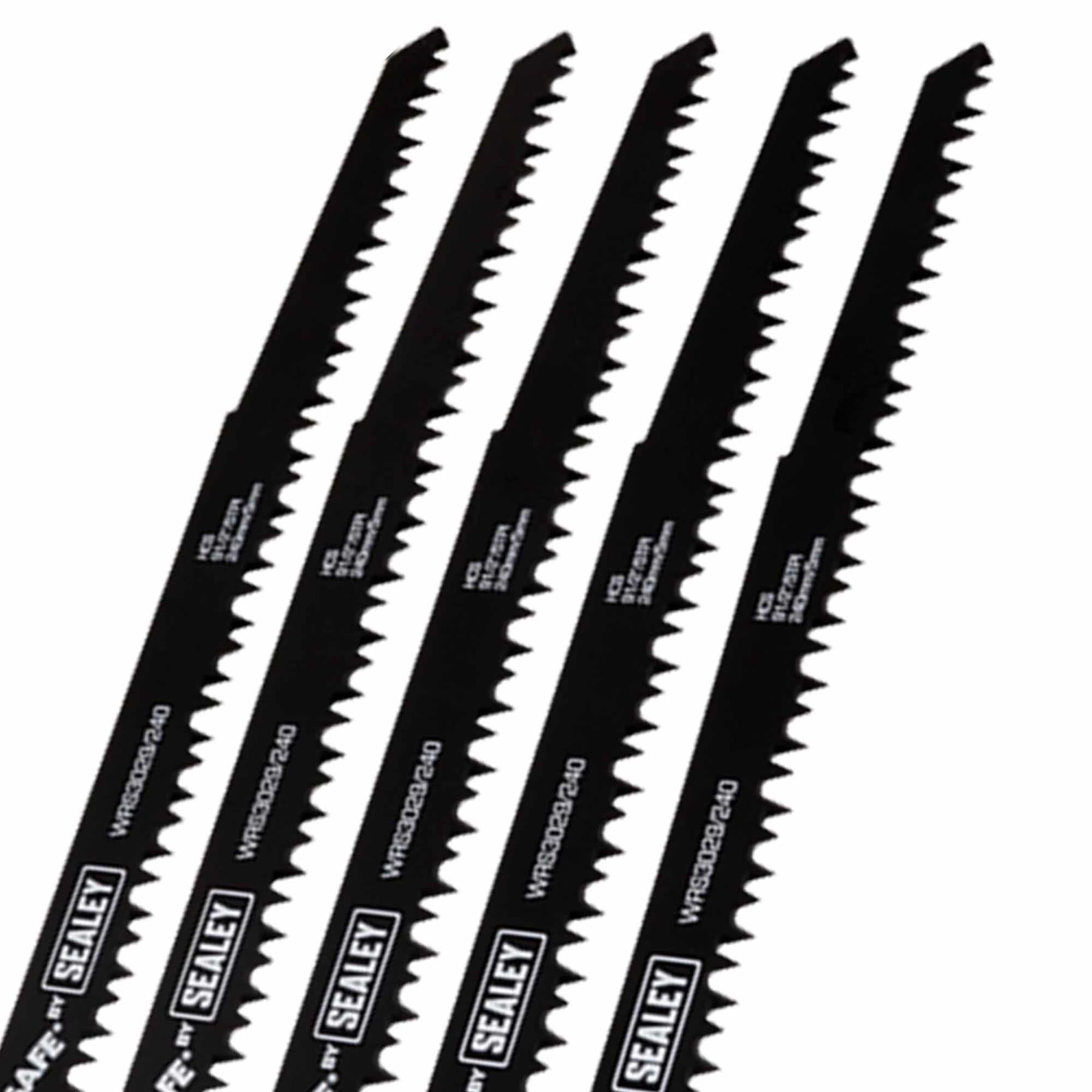 Reciprocating Saw Blade 240mm 5tpi - Pack of 5. WRS3029/240. Sealey